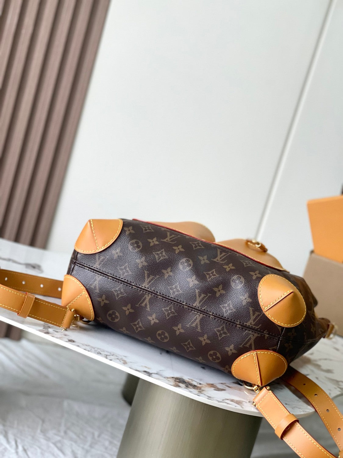 LOUIS VUITTON Steamer 30 Detachable Shoulder Strap Single Room Crossbody Monogram Coated Canvas Handbag Men's Brown #332253