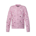 Louis Vuitton DAMIER Men's And Women's Spring/fall Fashion Casual Crew Neck Single-button Checkered Pattern Sweater With Delicate Floral Embroidery Details Knit Cardigan #79247