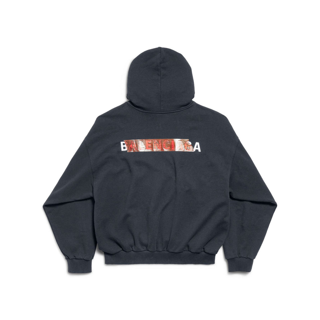 Balenciaga ﻿TAPED BALENCIAGA BACK HOODIE Men's And Women's Spring/Fall Fashion Casual Letter Embroidered Tape Hoodie Long Sleeve Sweatshirt #78578