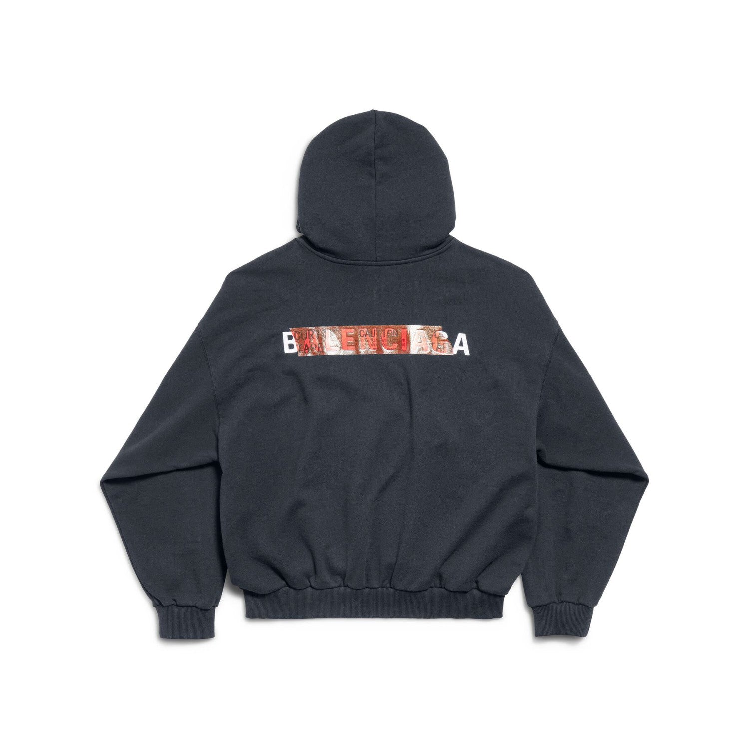 Balenciaga ﻿TAPED BALENCIAGA BACK HOODIE Men's And Women's Spring/Fall Fashion Casual Letter Embroidered Tape Hoodie Long Sleeve Sweatshirt #78578