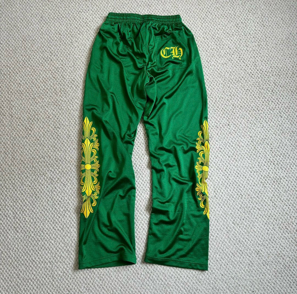 Chrome Hearts Men's Spring and Autumn Printed Stretch Drawstring Loose Fit Sweatpants Pants Shorts #99425