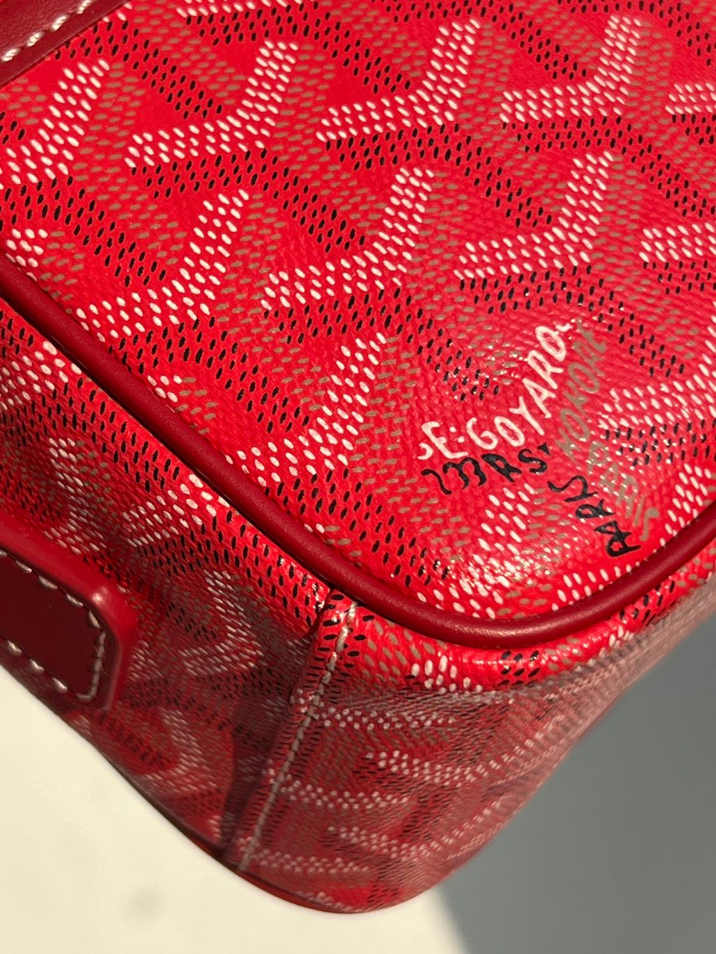 GOYARD Cap-vert Men's And Women's Old Flower Full Print Inside And Outside Compartments Canvas Patchwork Leather Messenger Bag Camera Bag Shoulder Crossbody Bags #76387