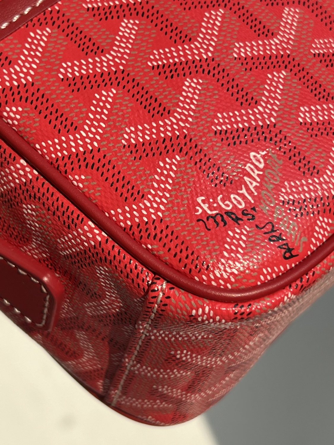 GOYARD Cap-vert Men's And Women's Old Flower Full Print Inside And Outside Compartments Canvas Patchwork Leather Messenger Bag Camera Bag Shoulder Crossbody Bags #76387