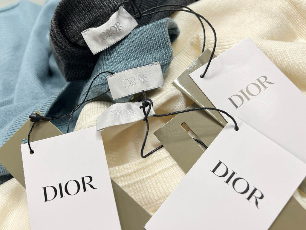 Dior Men's Summer Logo Embroidery Loose Solid Color Round Neck Cotton Short Sleeve T-Shirt #74925