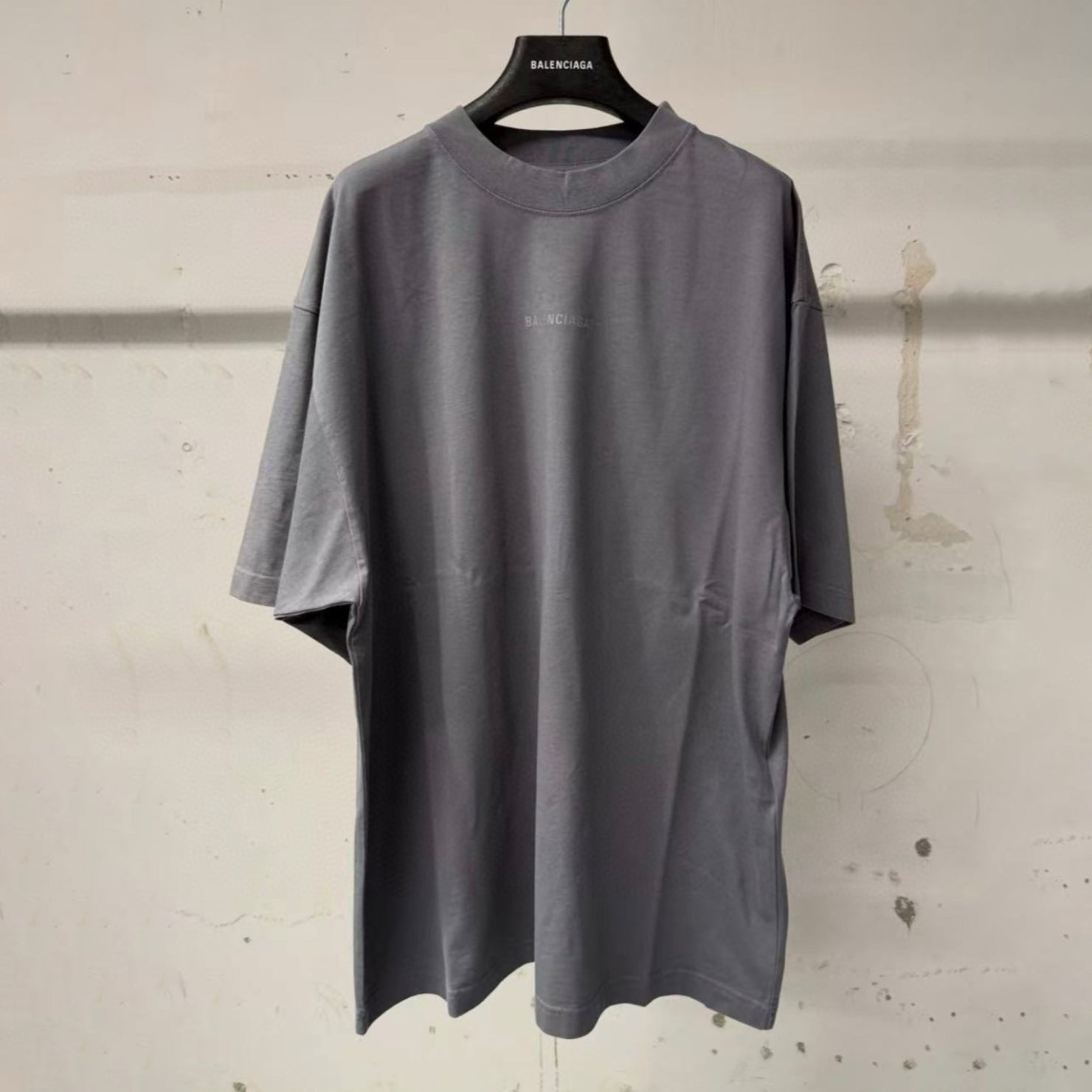 Balenciaga Men's Summer Solid Colour Letter Print Round Neck Cotton Short Sleeve T-Shirt #76722