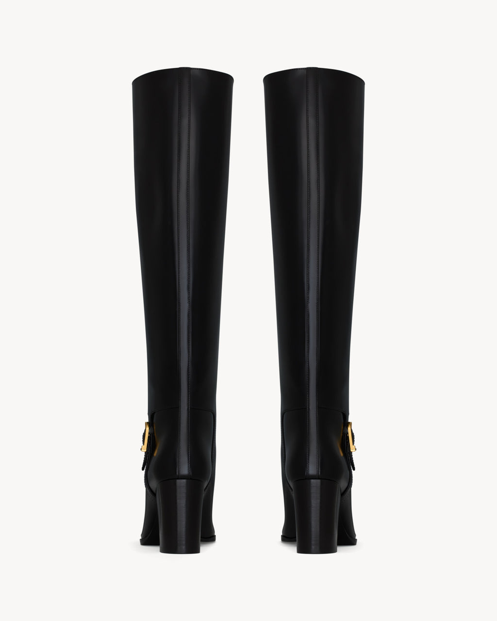 Saint Laurent Women's JULIA Boots In Smooth Leather In Black #329674