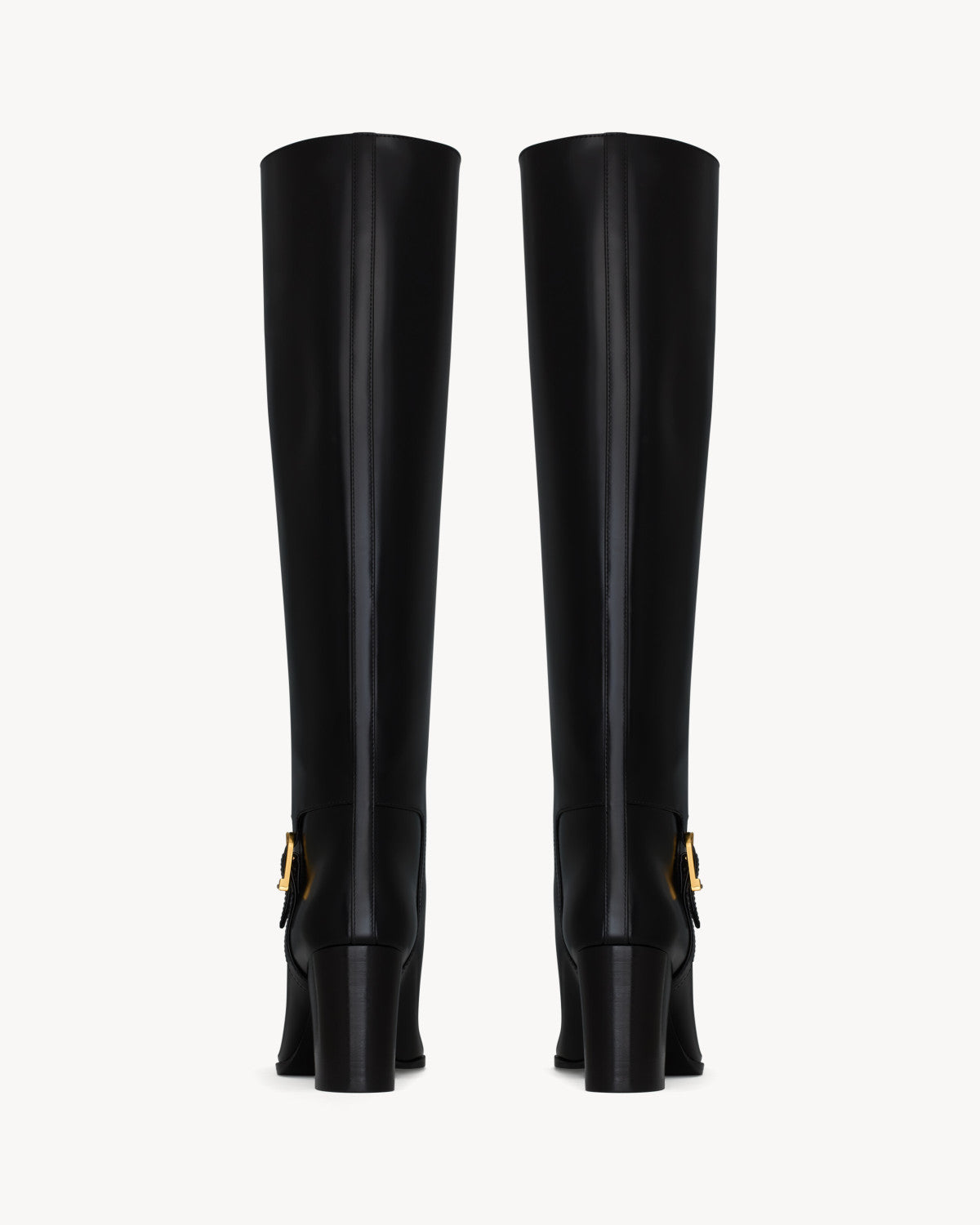 Saint Laurent Women's JULIA Boots In Smooth Leather In Black #329674
