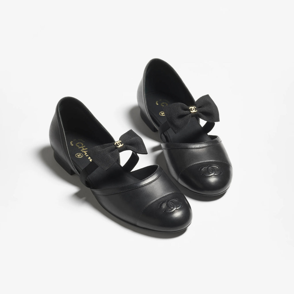 Chanel Women's Spring/Fall Fashion Classic Round Toe Slip On Leather Flat Low Top Mary Jane Dance Shoes Shoe #79239