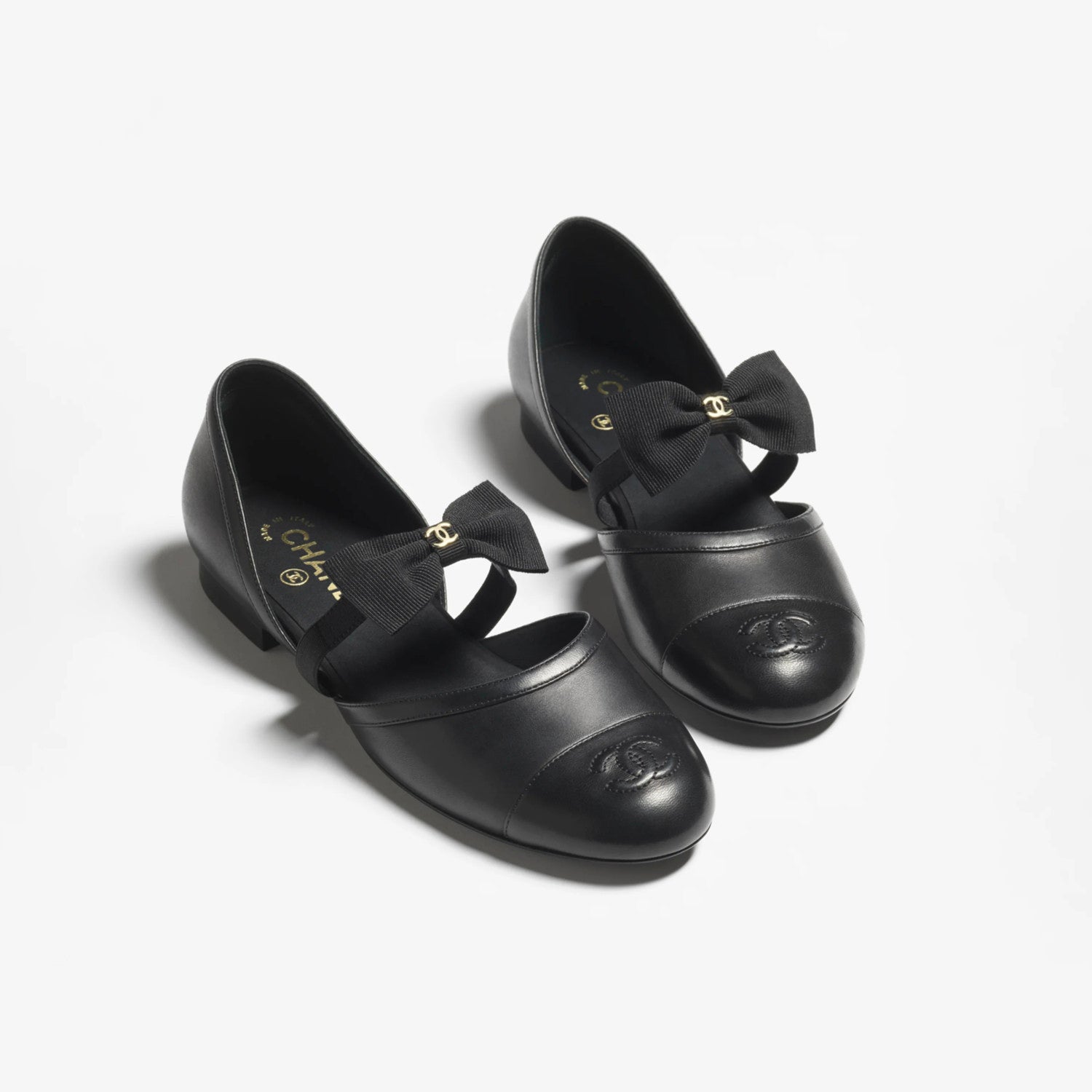 Chanel Women's Spring/Fall Fashion Classic Round Toe Slip On Leather Flat Low Top Mary Jane Dance Shoes Shoe #79239