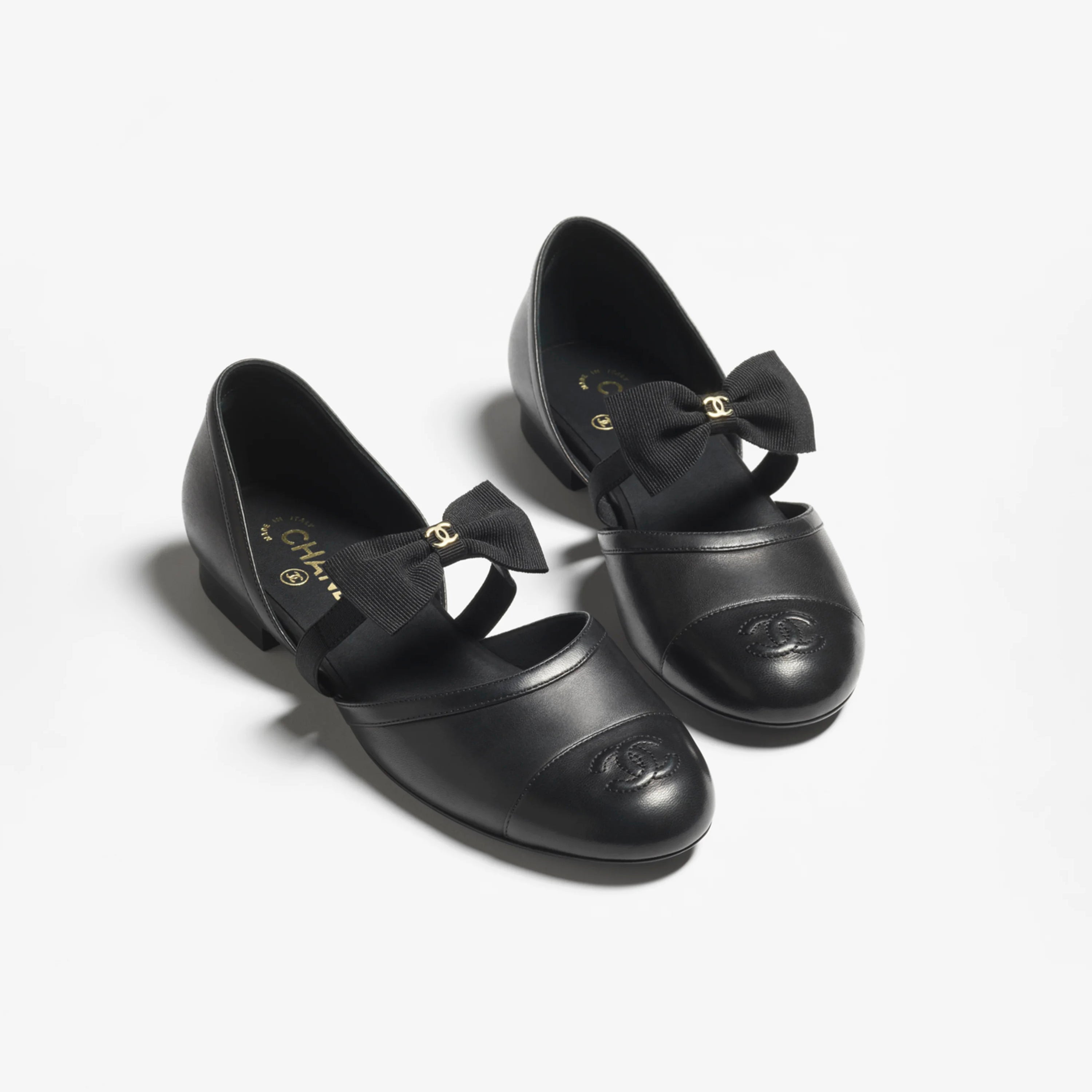 Chanel Women's Spring/Fall Fashion Classic Round Toe Slip On Leather Flat Low Top Mary Jane Dance Shoes Shoe #79239