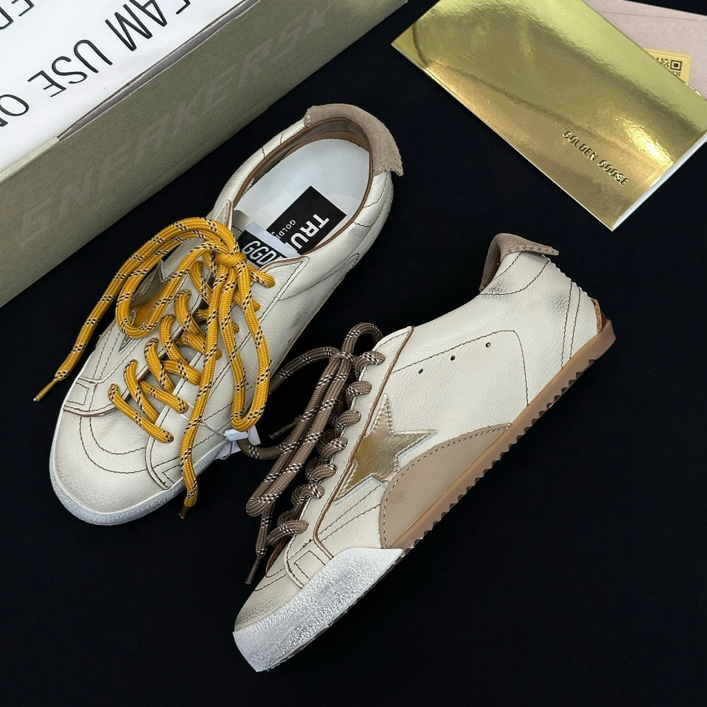 Golden Goose Men's and Women's Spring/Fall Fashion Casual Round Toe Lace Up Low Top Star Print Thin Sole Sneakers Casual Shoes Shoes #78525
