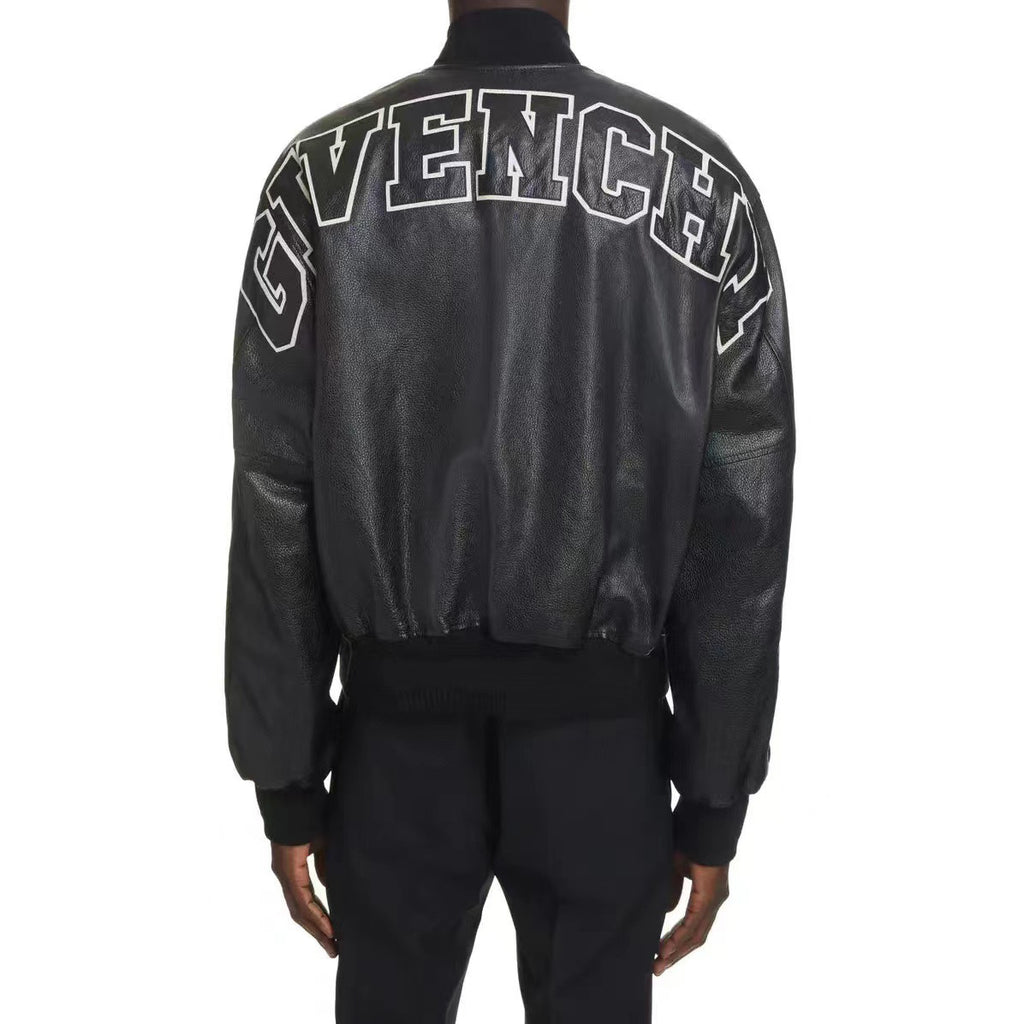 Givenchy Buttoned Leather Jacket #4674