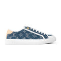 Louis Vuitton LV Lagoon Men's And Women's Solid Color Letter Print Lace-up Low-top Denim Leather Sneakers Shoes #77732