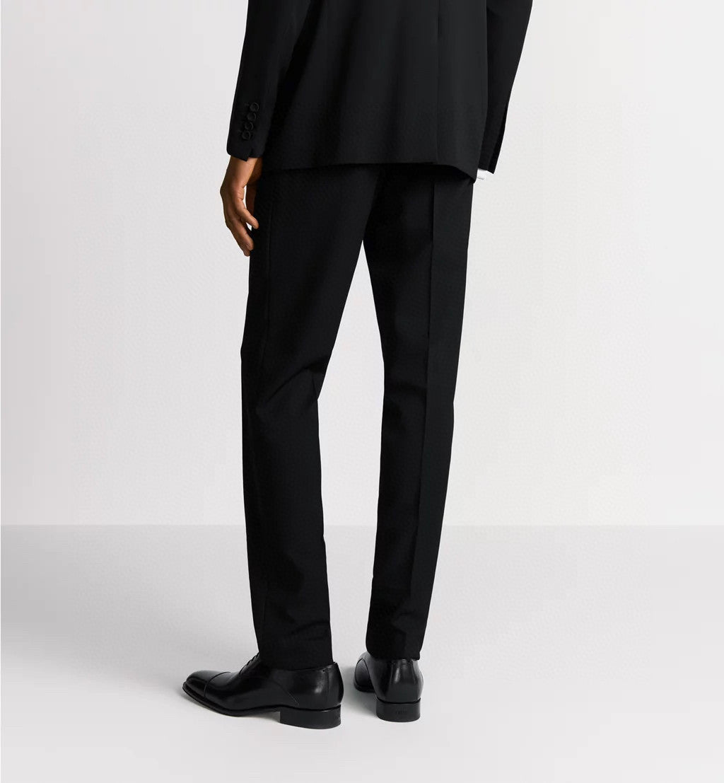 Dior Men's Autumn/Winter Solid Color Classic Lapel Single-Breasted Wool Twill Fabric Twill Print Casual Long Pants Blazer Jacket Suit Set #78244