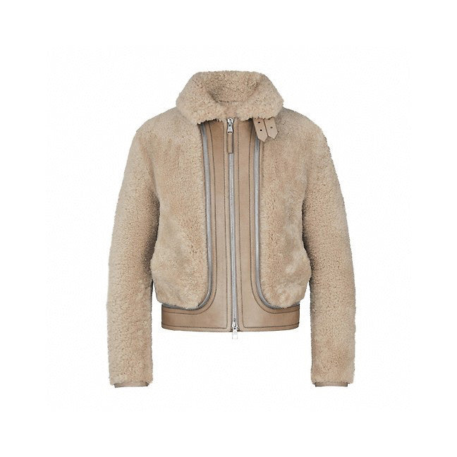 Louis Vuitton Removable Fur Leather Jacket Ngvp #5666