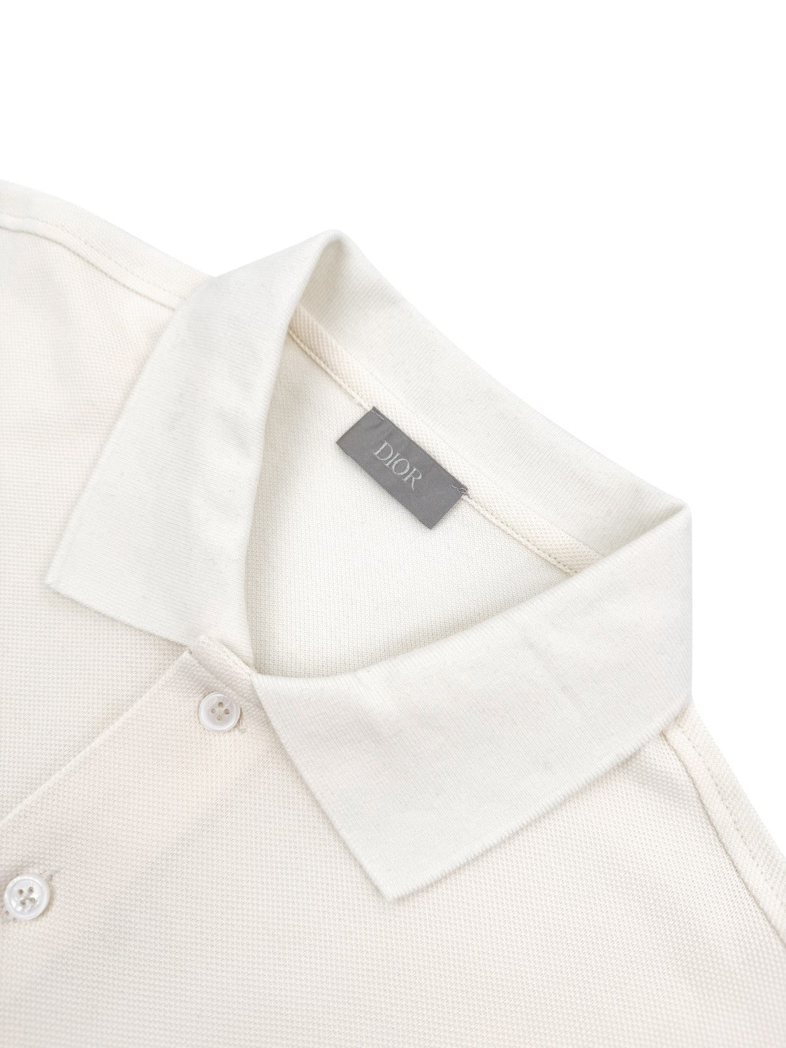 Dior Men's Summer Solid Color Logo Printed Cotton Polo Neck Short Sleeve T-Shirt #76569