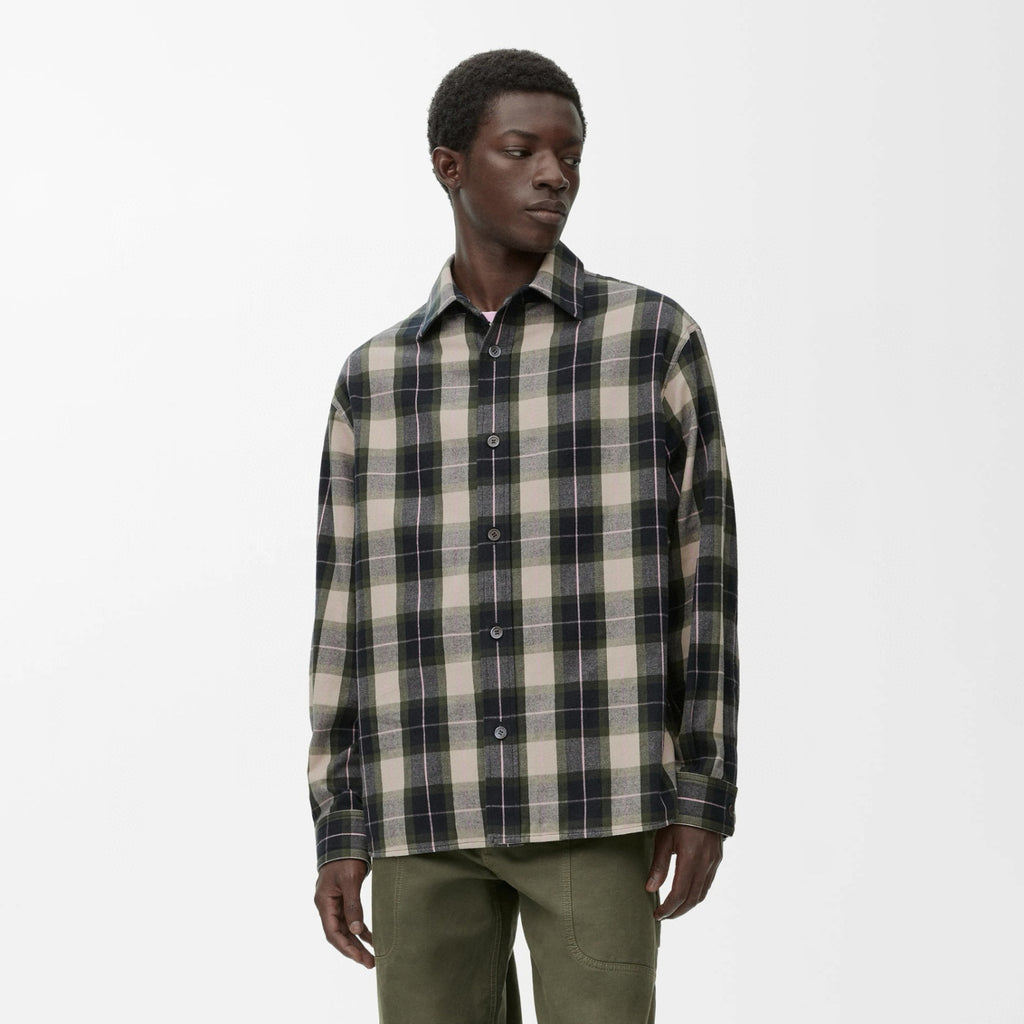 Loewe Men's And Women's Spring/Fall Fashion Casual Checkered Collared Single Breasted Long Sleeve Shirt #78827