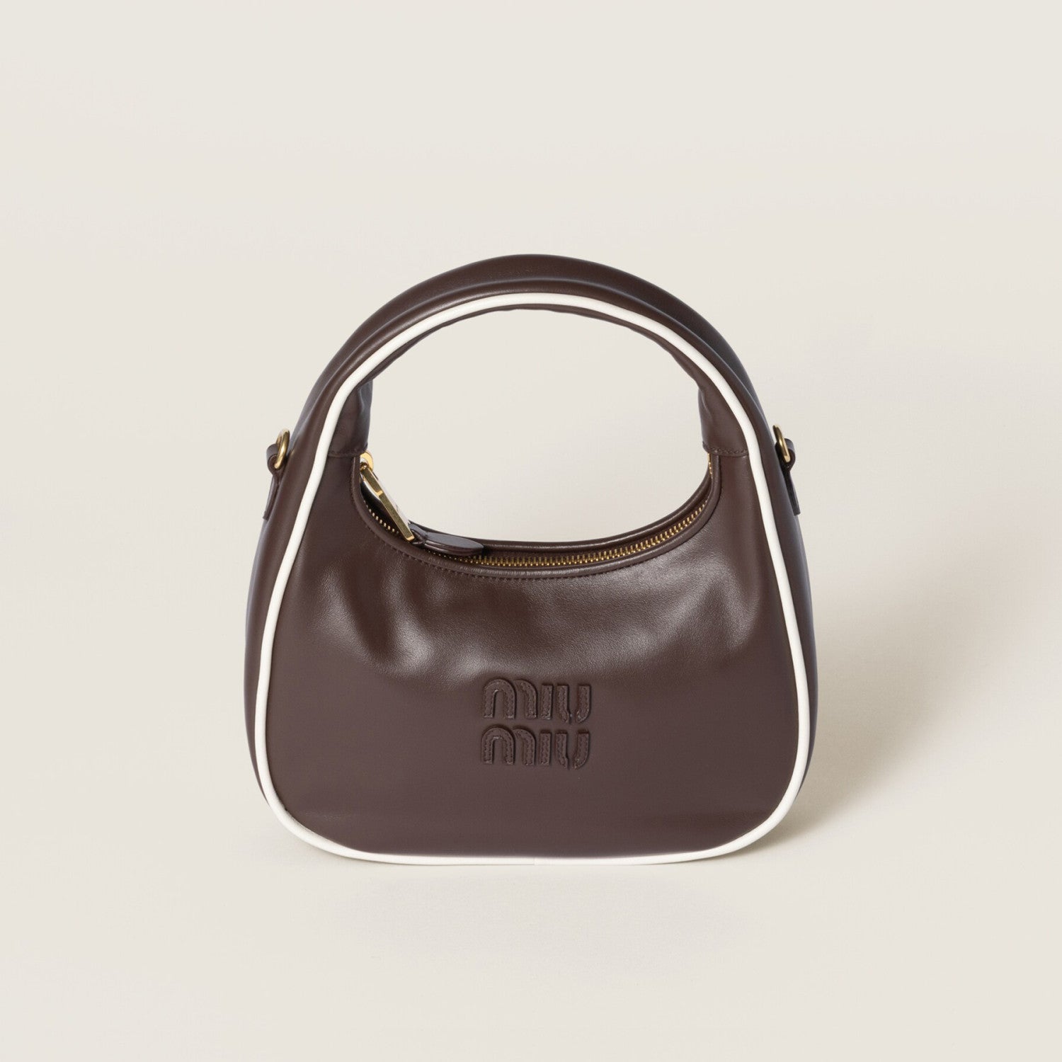 MiuMiu Wander Women's Zipper Closure Quilted Napa Leather Shoulder Crossbody Handbag Bag Bags #76557