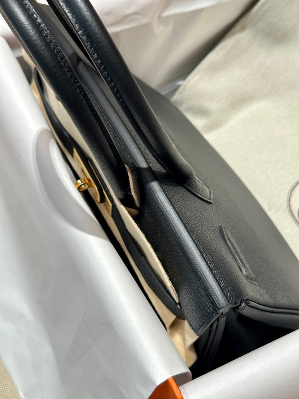 Hermes Platinum Internal Stitching BIRKIN30 Togo Original Leather Top-Grade Leather Handbag Bag Handcrafted Leather Bag From The Original Factory's Premium Custom Collection #934055