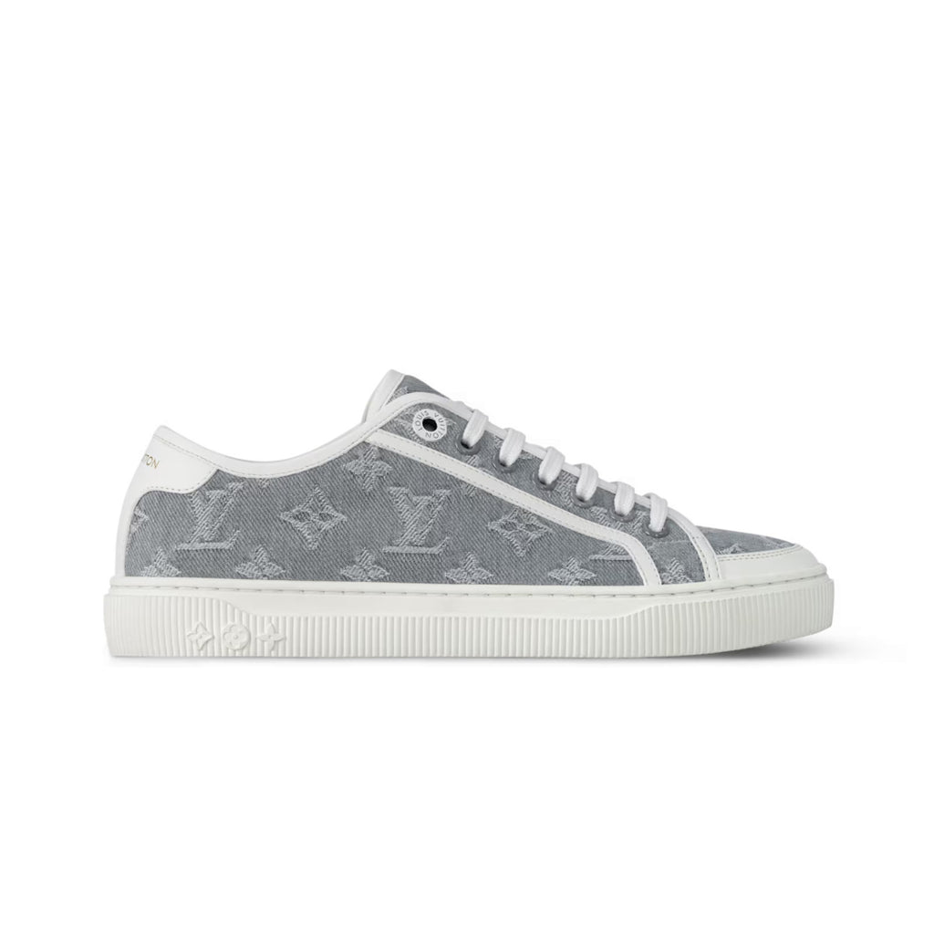 Louis Vuitton LV Lagoon Men's And Women's Solid Color Letter Print Lace-up Low-top Denim Sneakers Shoes #76513