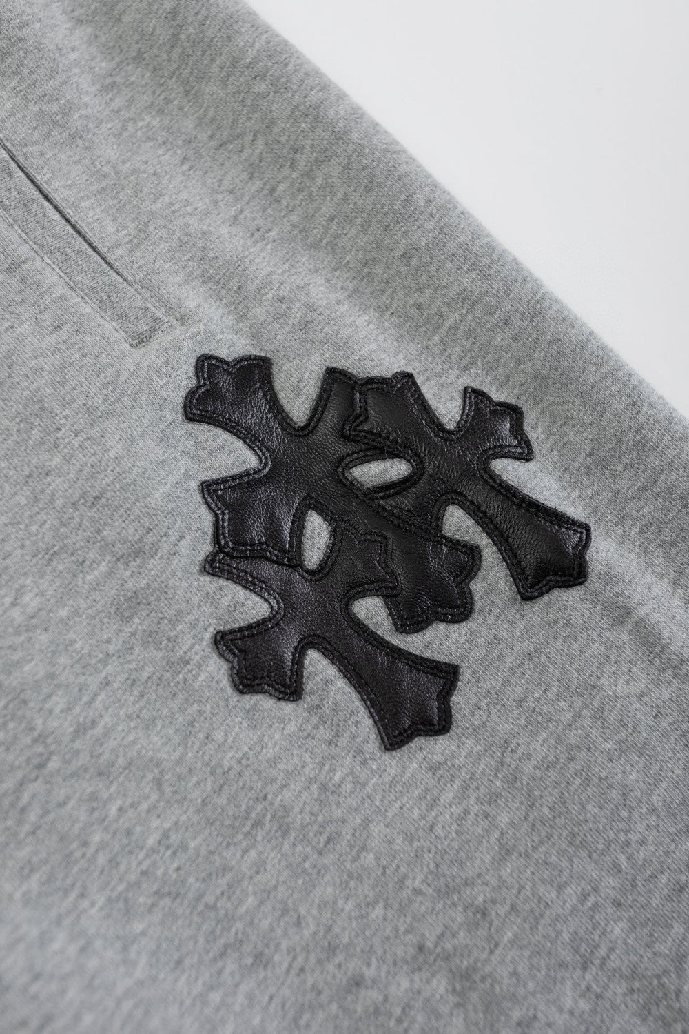 Chrome Hearts Hooded Sweatshirt Pullover Sweatpants Set Suit Grey #96679