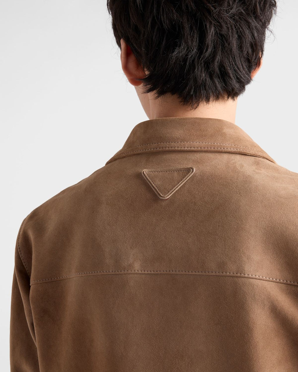 PRADA Men's 25FW Stone Suede Bomber Jacket #333461