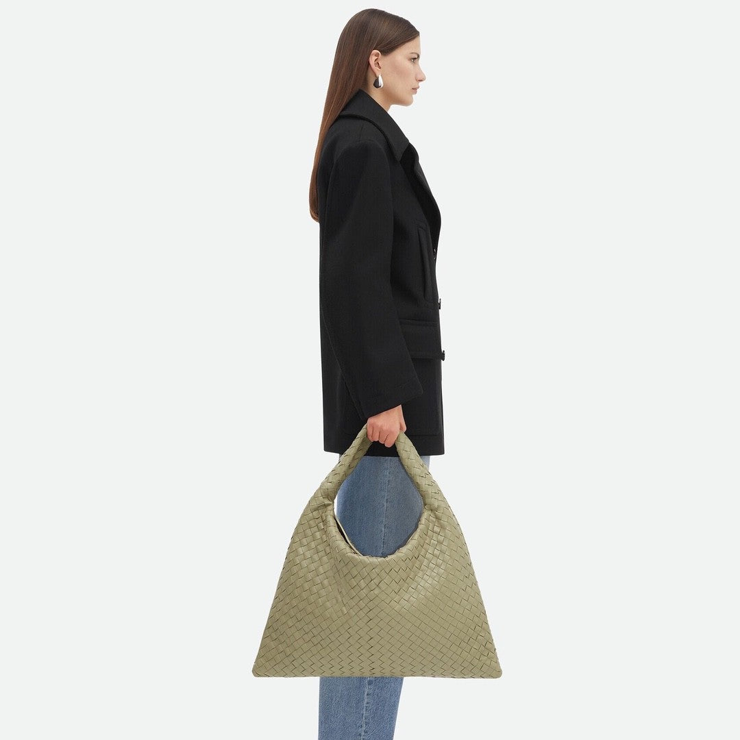Bottega Veneta Hop Large Multicolor Collection Intrecciato Woven Shoulder Bag Suede Glossy Leather 100% Genuine Leather Fashion Temperament Bags 763970V3IV12190 #81129
