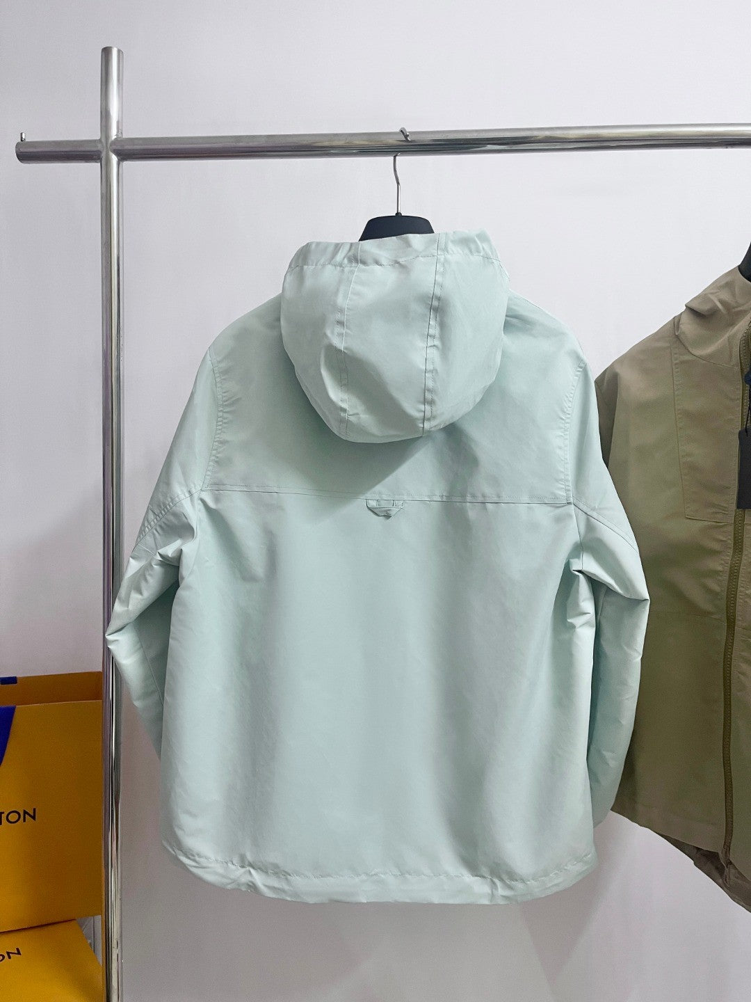 Louis Vuitton Monogram Reversible Nylon Windbreaker Men's Spring and Autumn Solid Color Logo Full Print Reversible Long Sleeve Zipper Jacket #74568