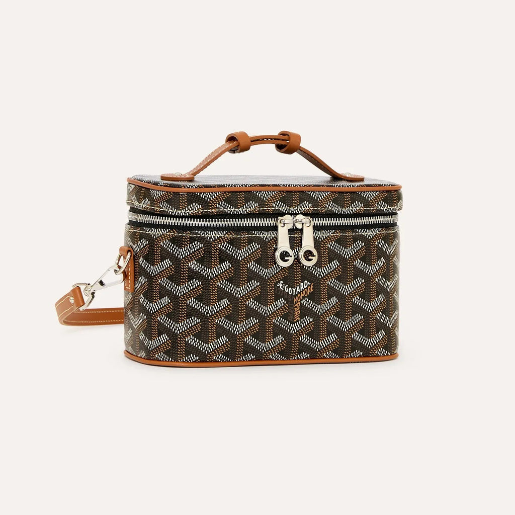 GOYARD MUSE Women's Fashion Classic Double Zip Closure Adjustable Strap Mini Makeup Bag Handbag Crossbody Bag Bags MUSEVAMINTY-09CL09P #79346