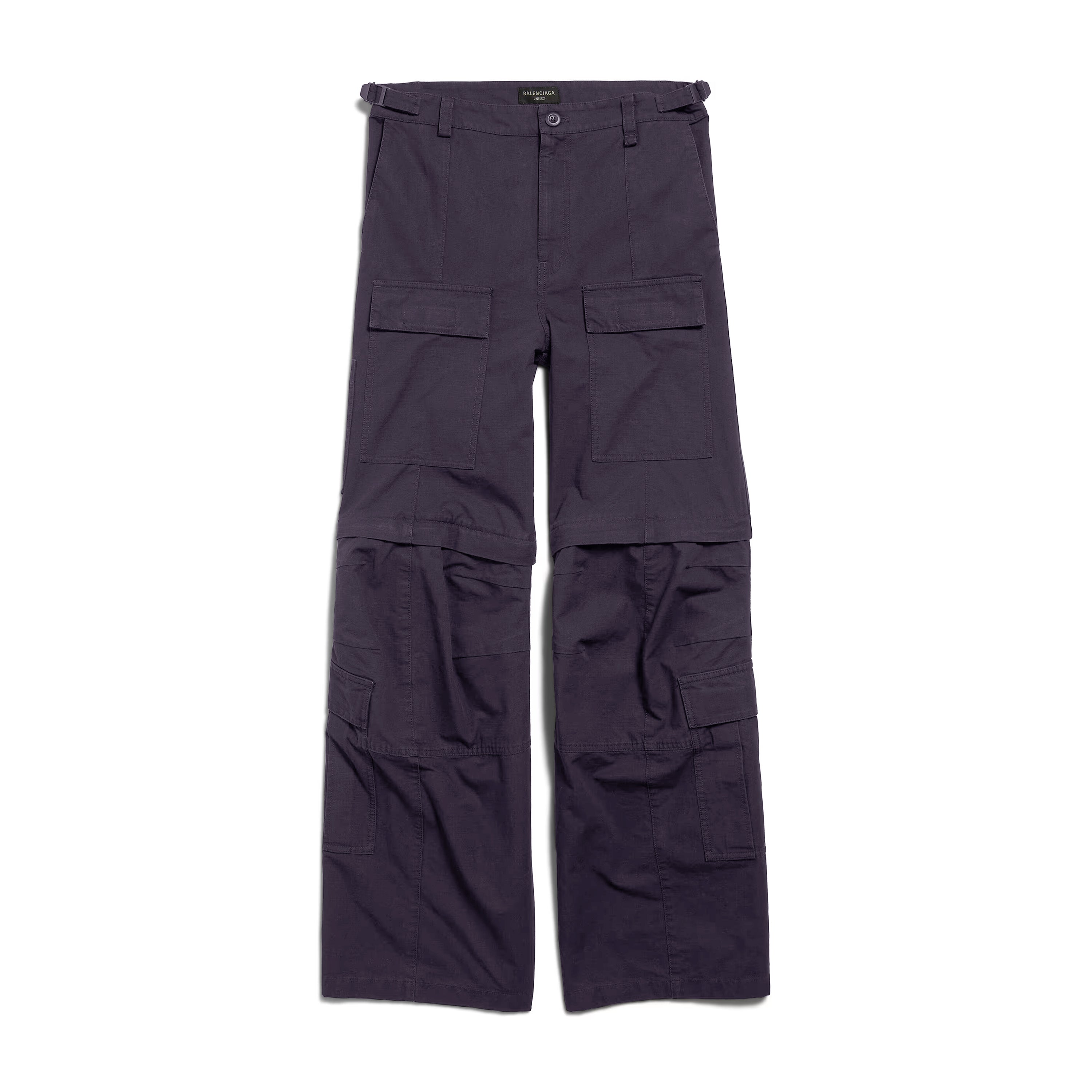 Balenciaga Men's High Street All Season Large Cargo Cotton Mid Waist Zipper Pocket Fit Work Pants Ngvp #9712