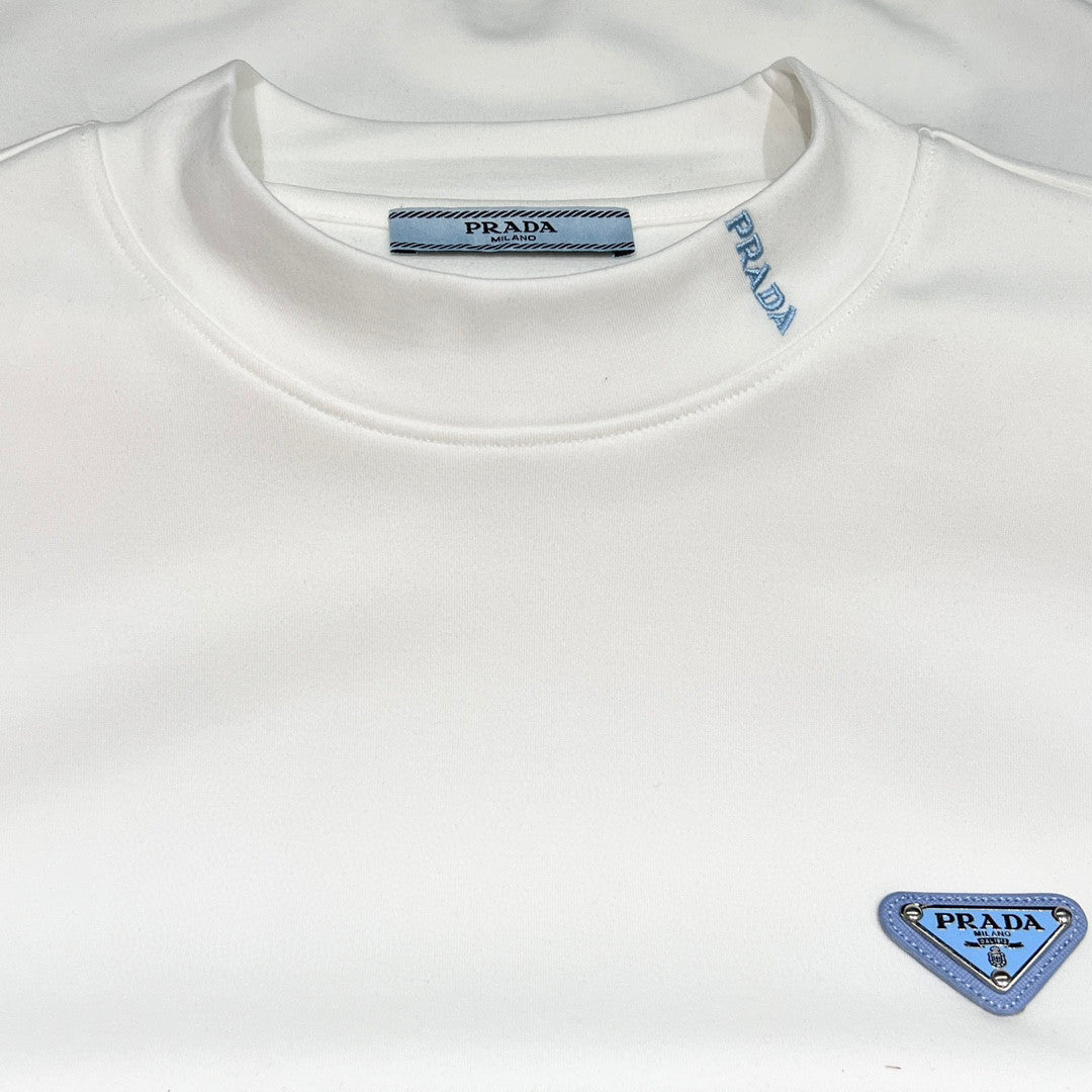 Prada Cotton round neck short sleeve T-shirt #96677