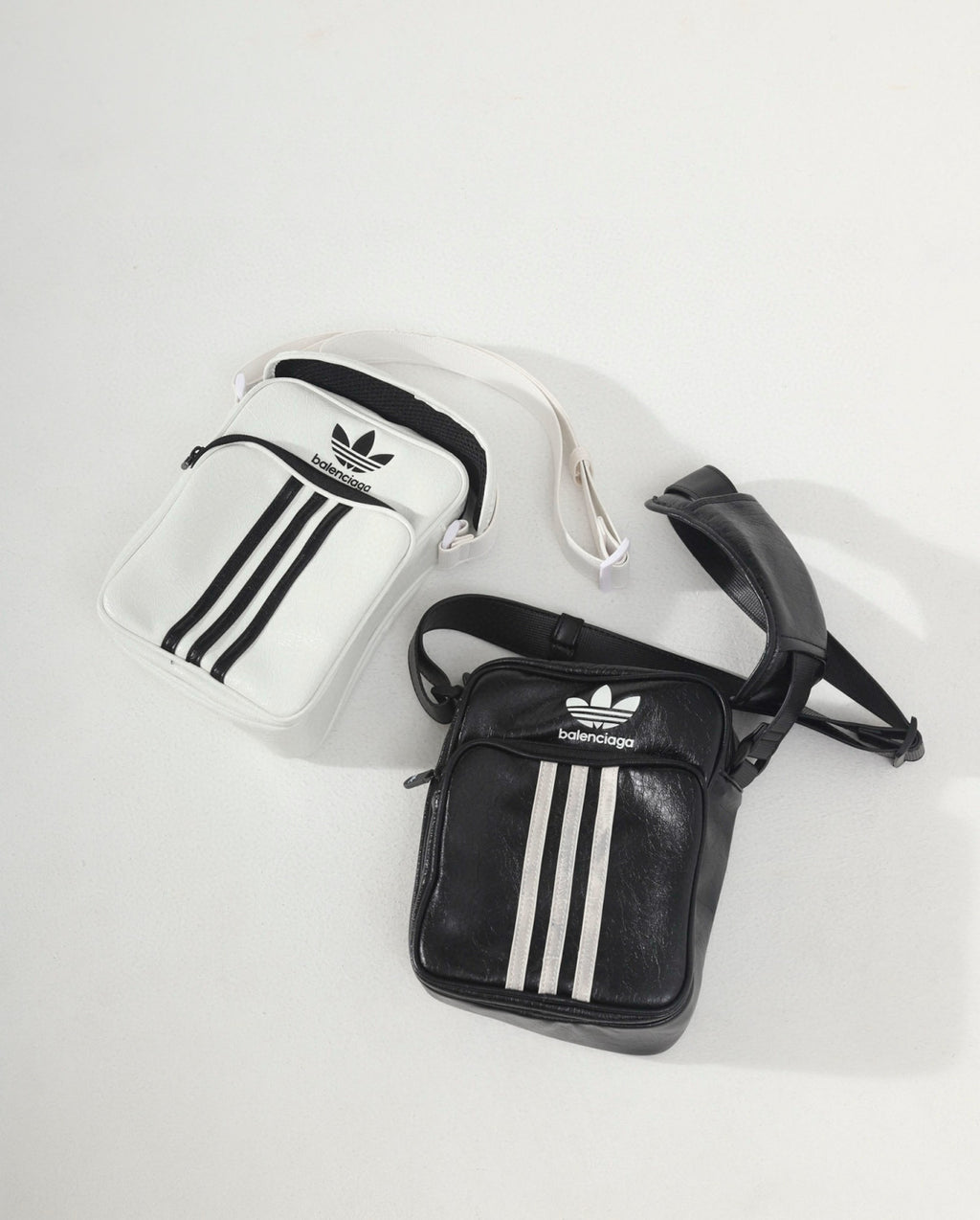 Balenciaga x Adidas Men's and Women's Unisex Fashion Casual Adjustable Strap Printed Leather Shoulder Bag Crossbody Bag Bags #78453