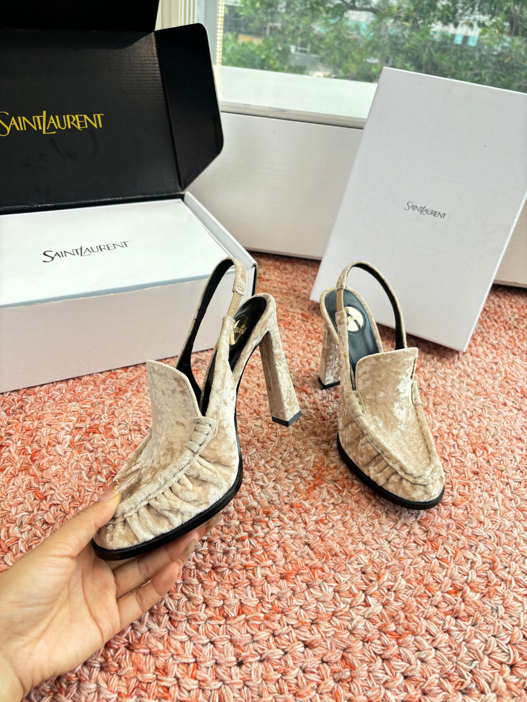 Saint Lauren High Heel Loafers #377321