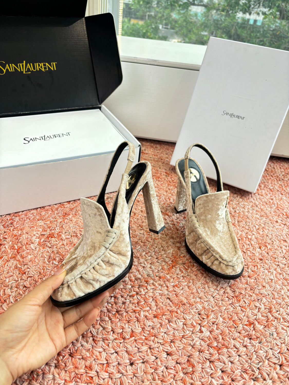 Saint Lauren High Heel Loafers #377321