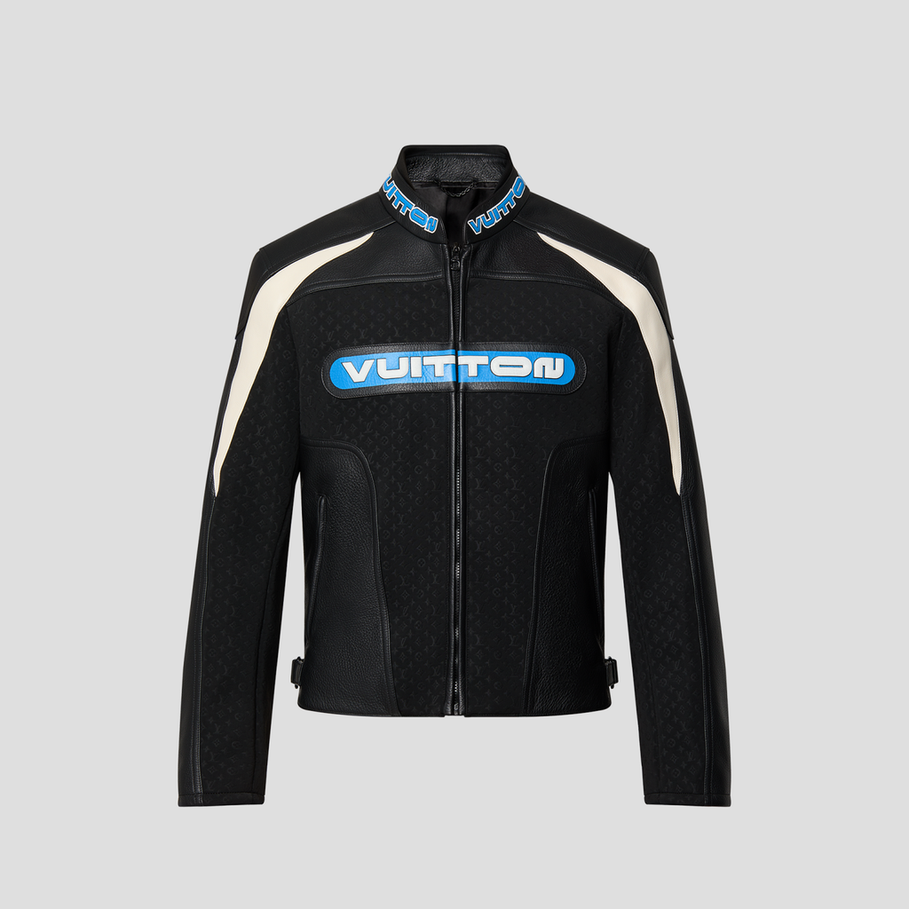 Louis Vuitton Leather Biker Zip Jacket #96136