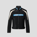 Louis Vuitton Leather Biker Zip Jacket #96136