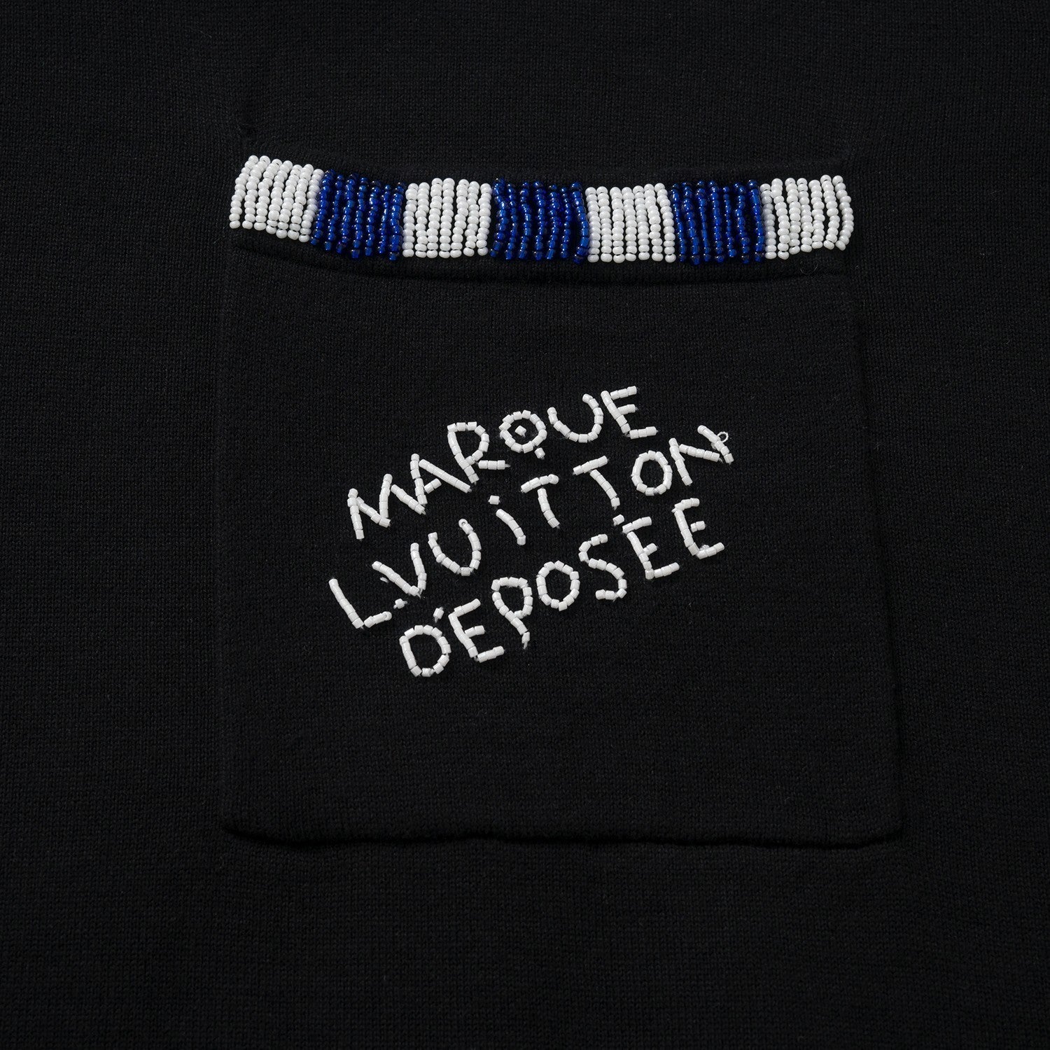 Louis Vuitton Men's Summer Beaded Letter Embellished Round Neck Cotton Short Sleeve T-Shirt #99716