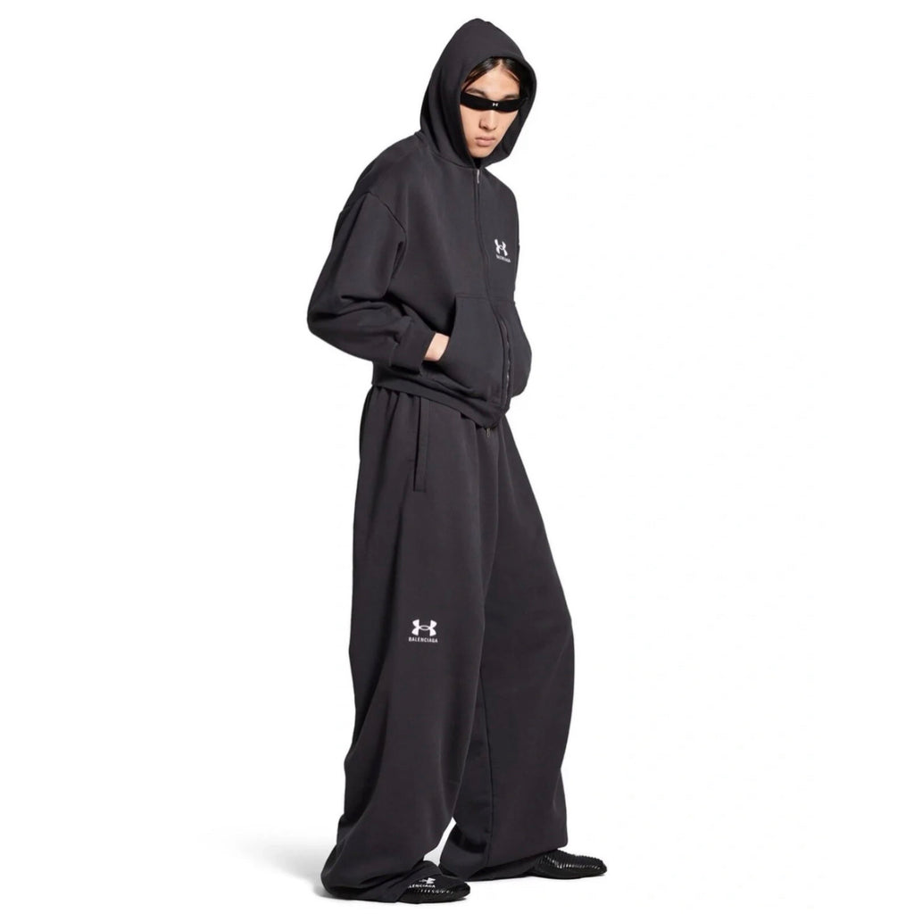 Balenciaga X Under Armour Men's and Women's Alphabet Printed Hooded Zipper Long Sleeve Sweatshirt Jacket Knit Sweatpants Pants Set Suit #72338