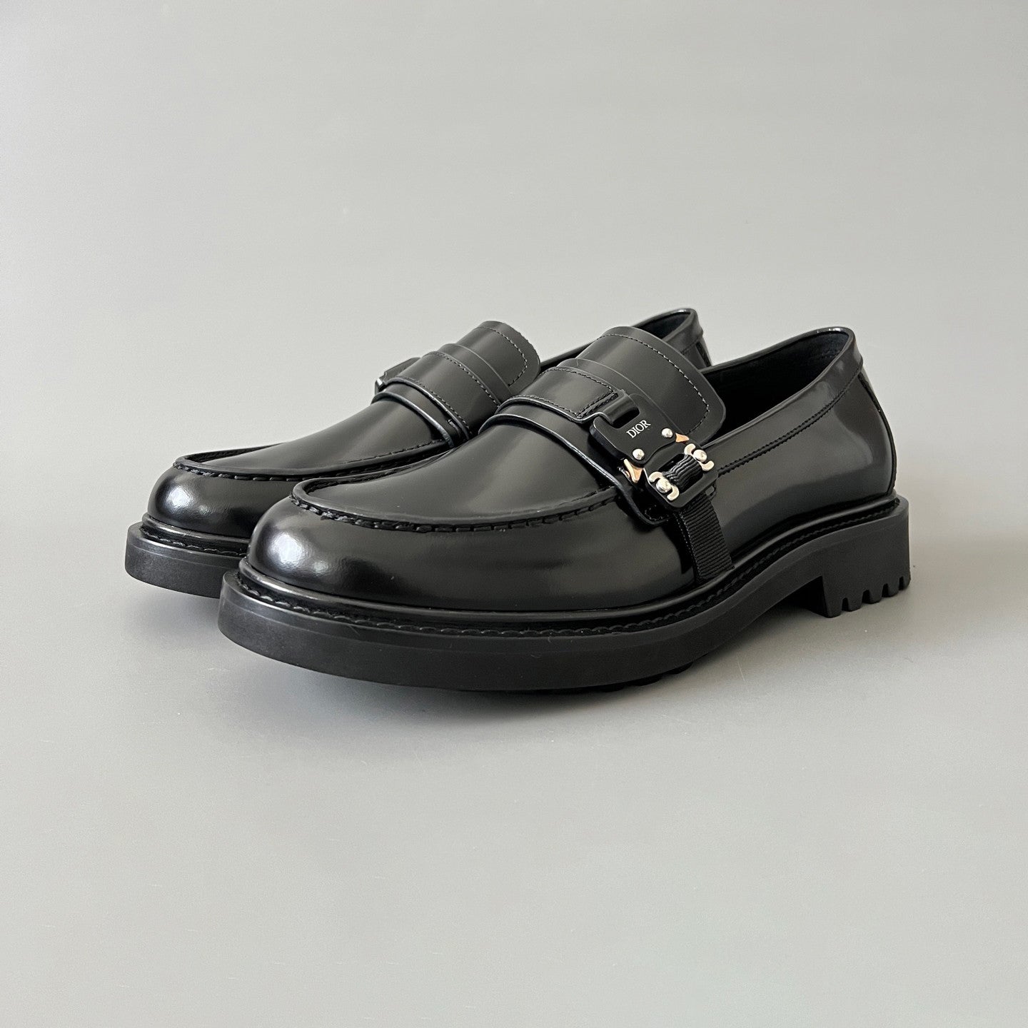 Dior  Men's Spring/Fall Fashion Classic Solid Color Leather Round Toe Slip On Casual Shoes #78526