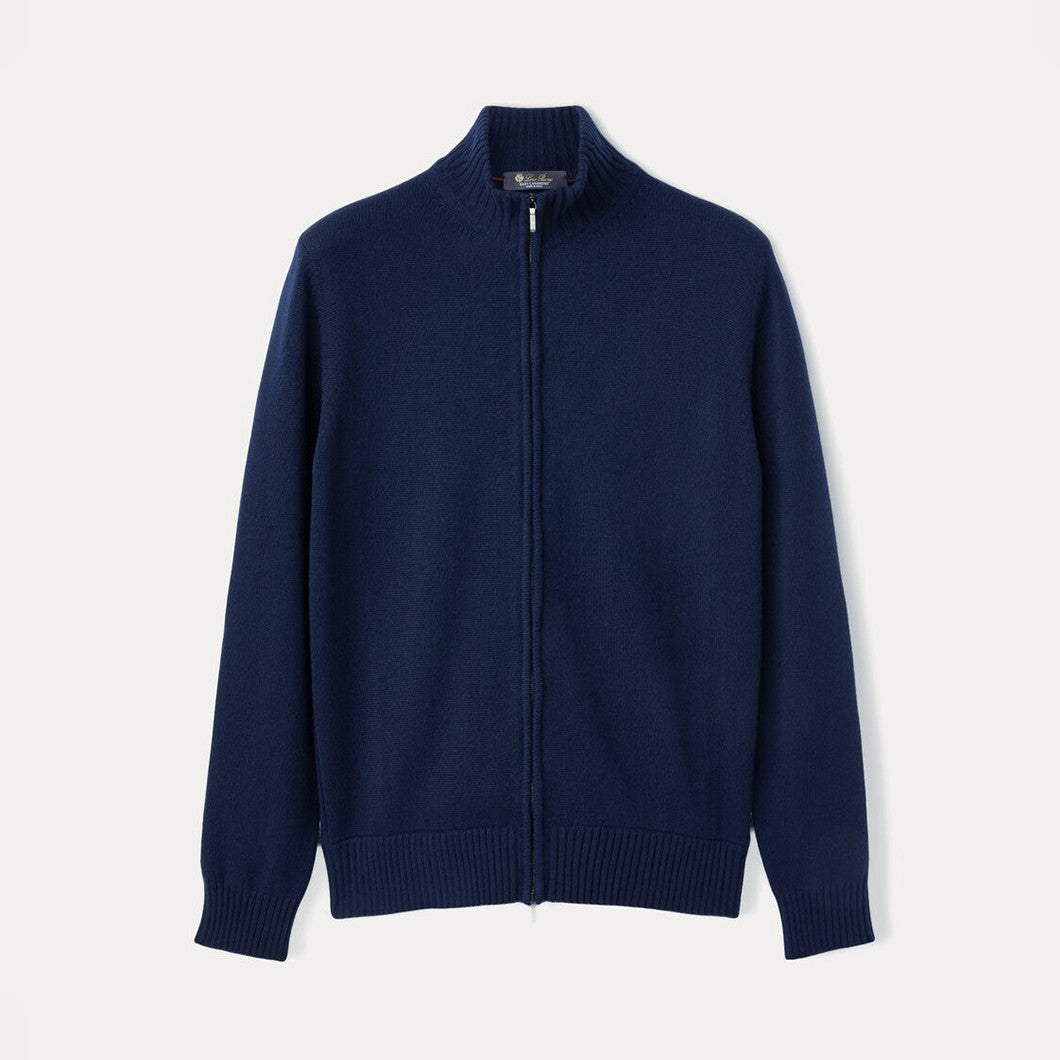 Loro Piana Men's Spring And Autumn Fashion Parksville Long Sleeve Solid Color Zipper Casual Cashmere Aviator Jacket Ngvp #9482