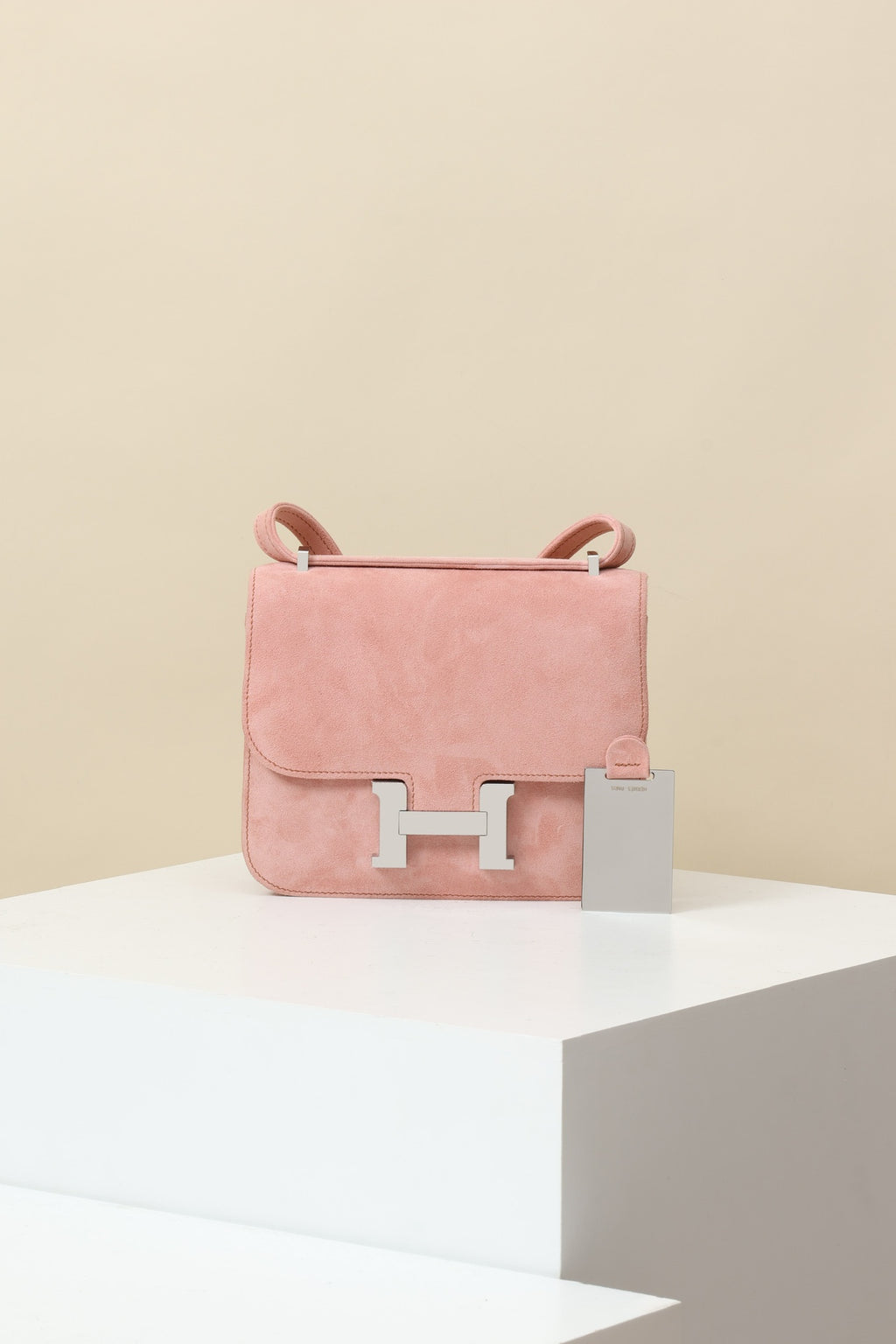 Hermès Suede Backpack Crossbody Bag #381136