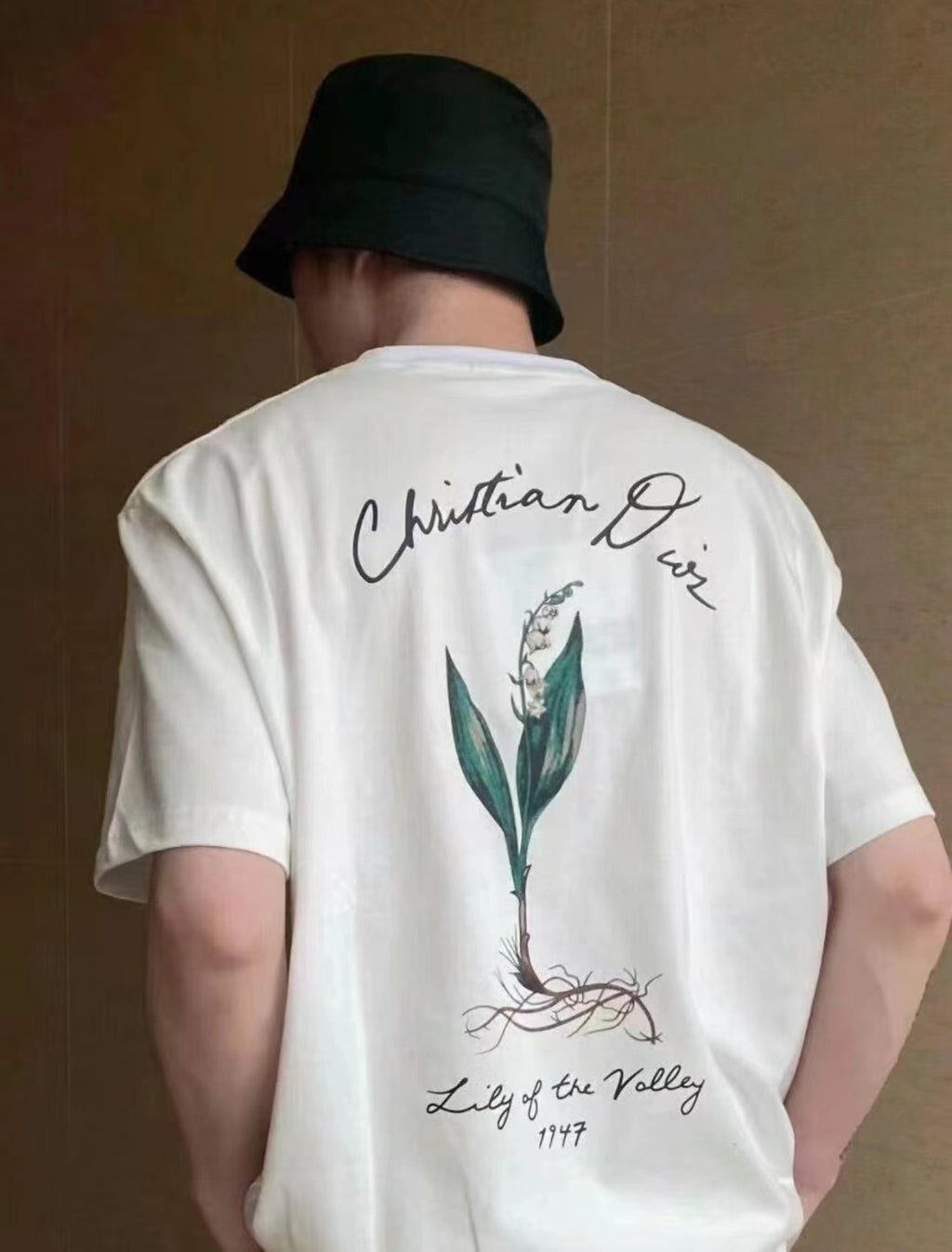 Dior Men's Summer Letter Logo Solid Colour Round Neck Cotton Short Sleeve T-Shirt #99457