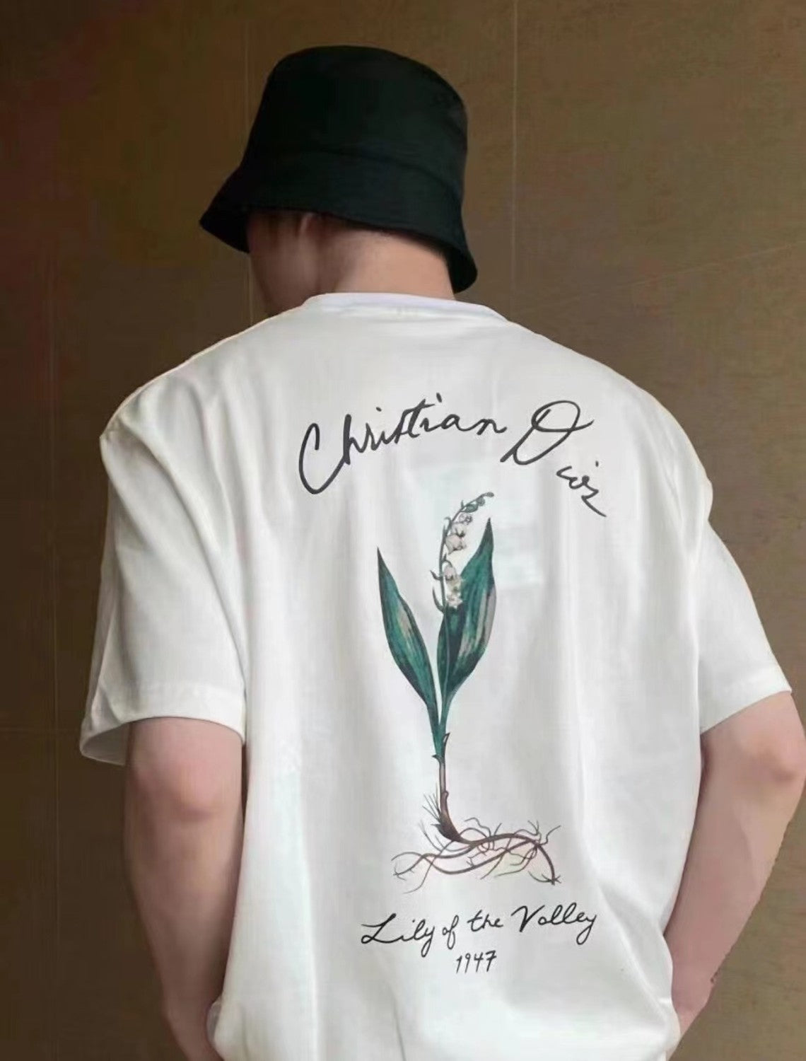 Dior Men's Summer Letter Logo Solid Colour Round Neck Cotton Short Sleeve T-Shirt #99457