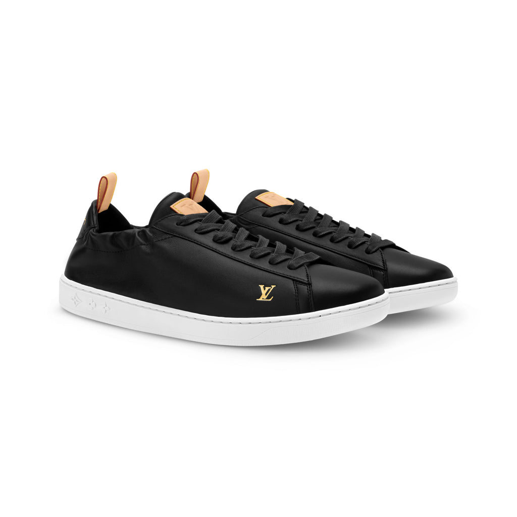 Louis Vuitton LV SOFT Men's And  Women's Spring/Fall Fashion Casual Round Toe Lace Up Solid Color Low Top Leather Mesh Fabric Sneakers Shoes #78696