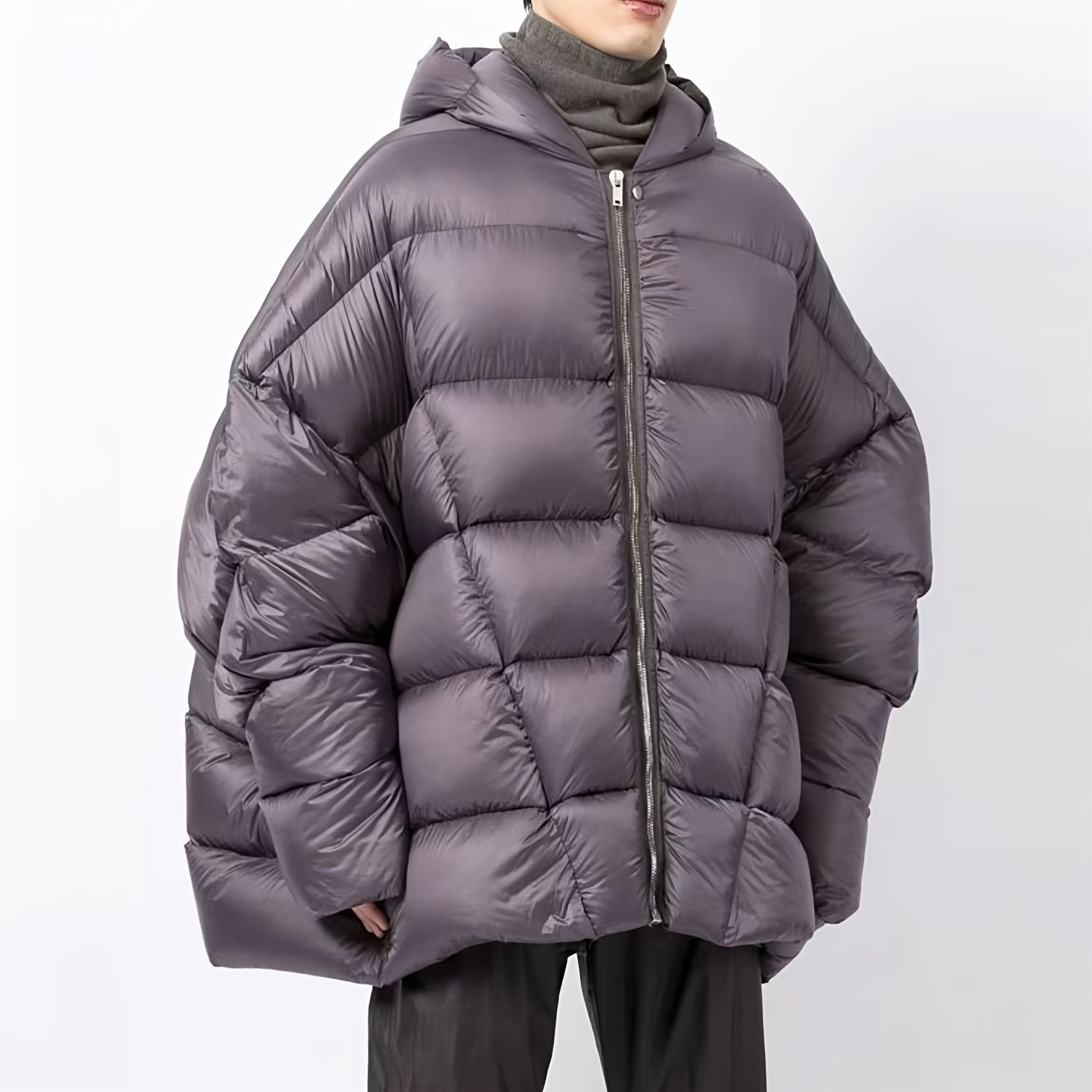 Rick Owens Women's Men's Fall And Winter Green Oversized Down Jacket Luxury Temperament Simple Trend Warm Down Jacket Ngvp #2498