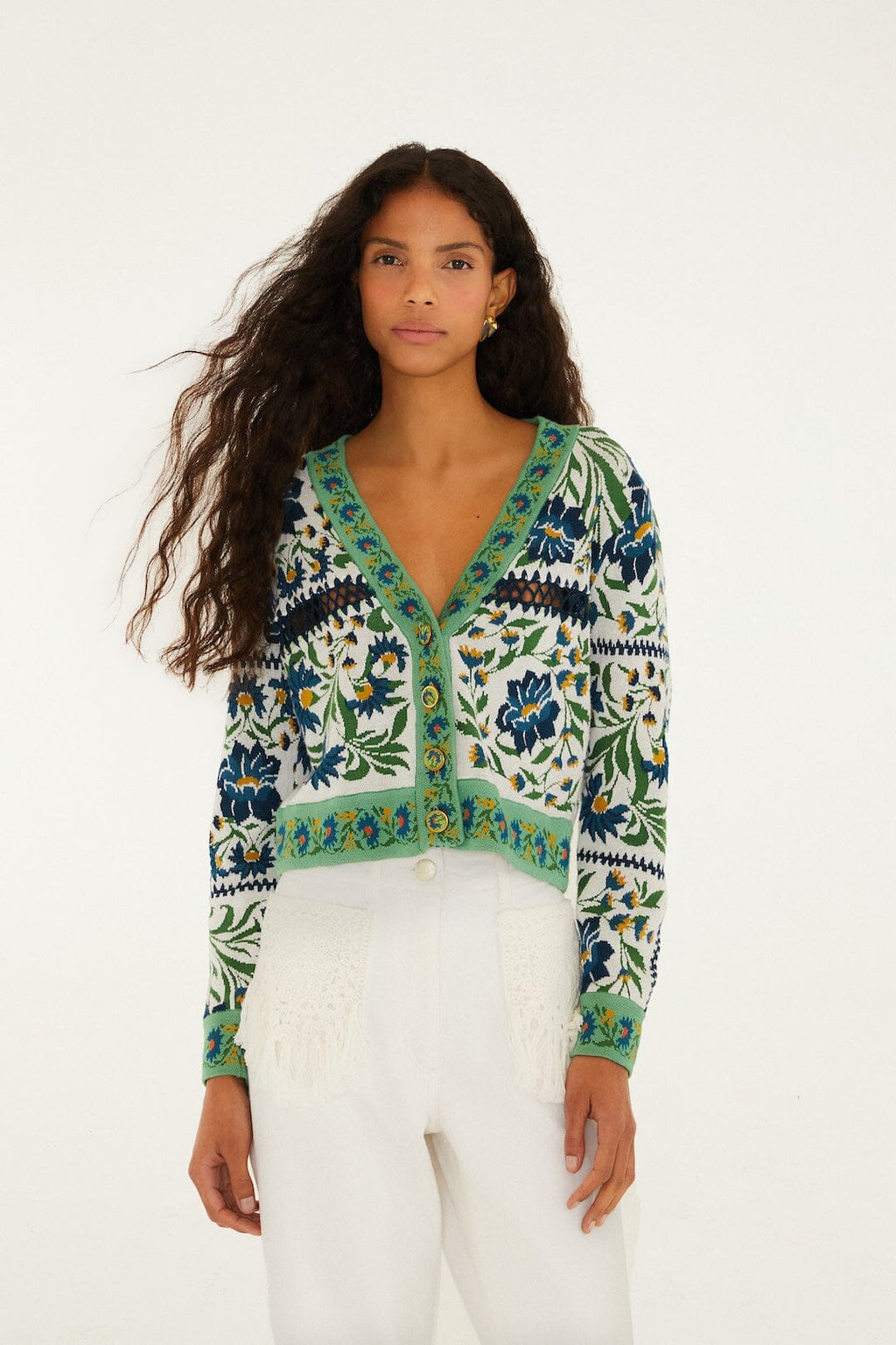 Off-White Manoela Buttoned Knit Cardigan