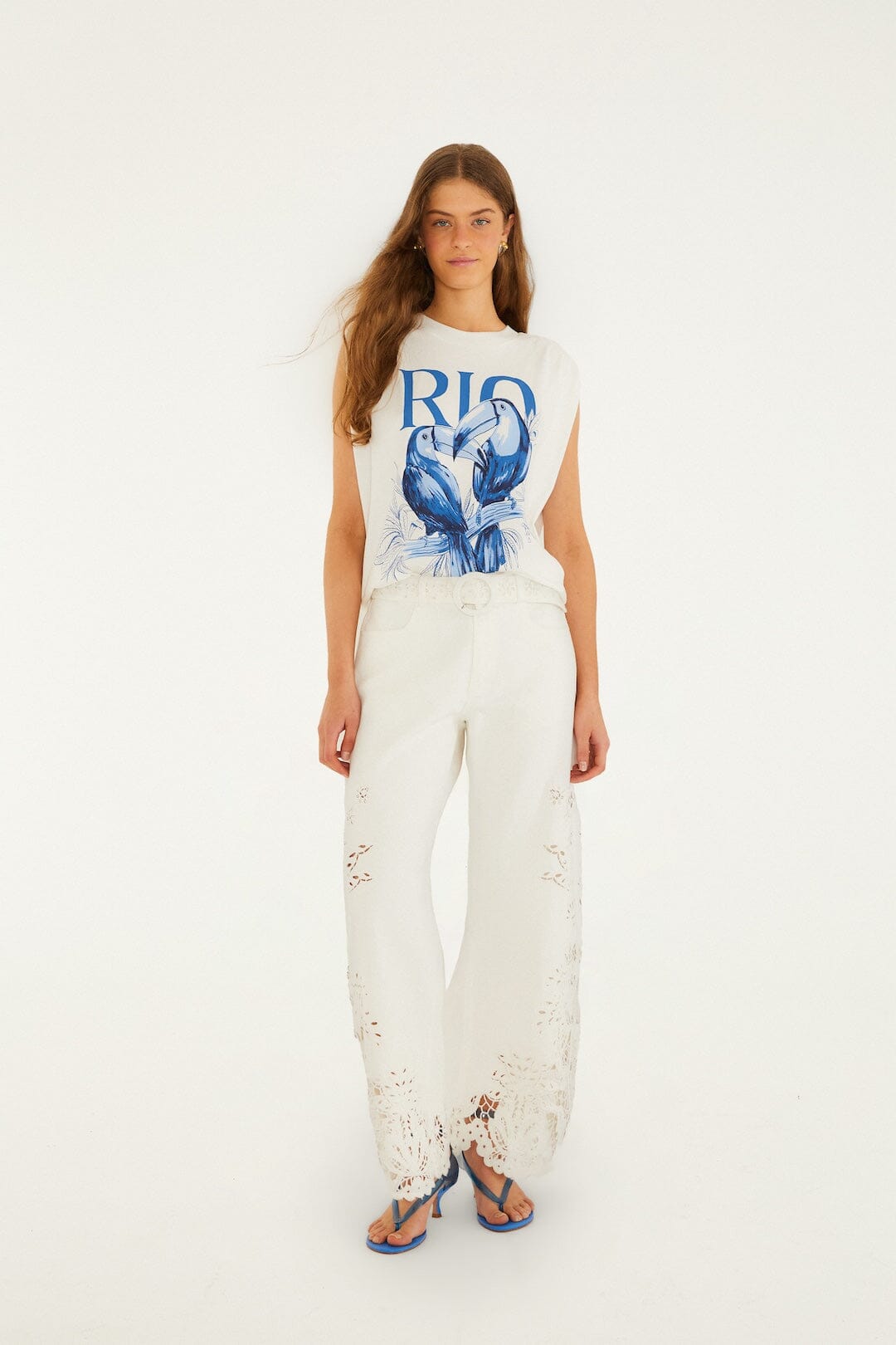 Off-White Toucan Rio Padded Shoulder  T-Shirt