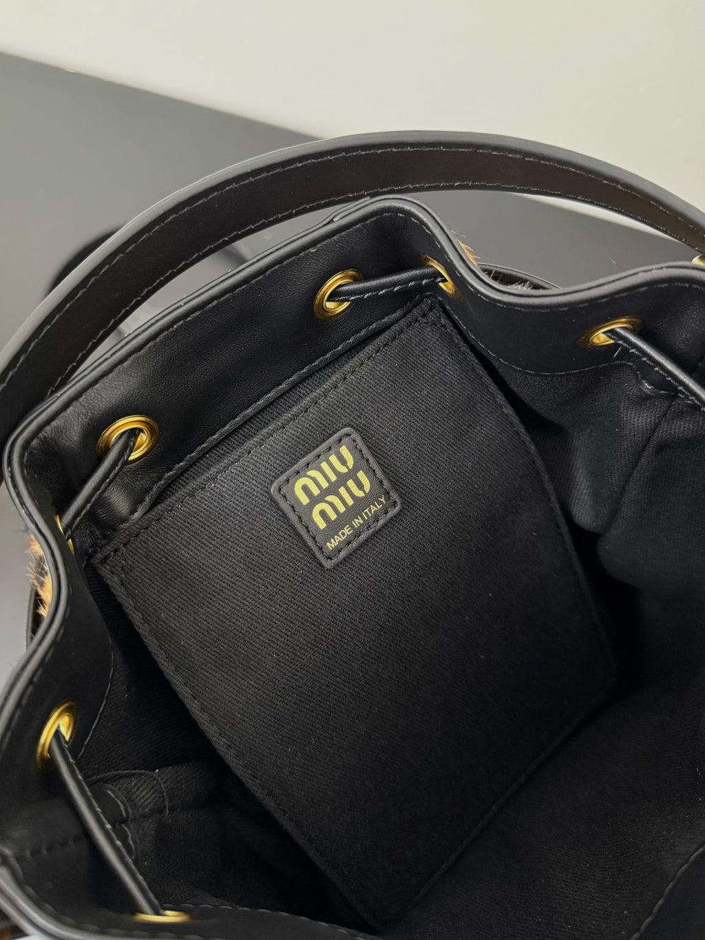 MiuMiu Honey Printed Leather Backpack #334714