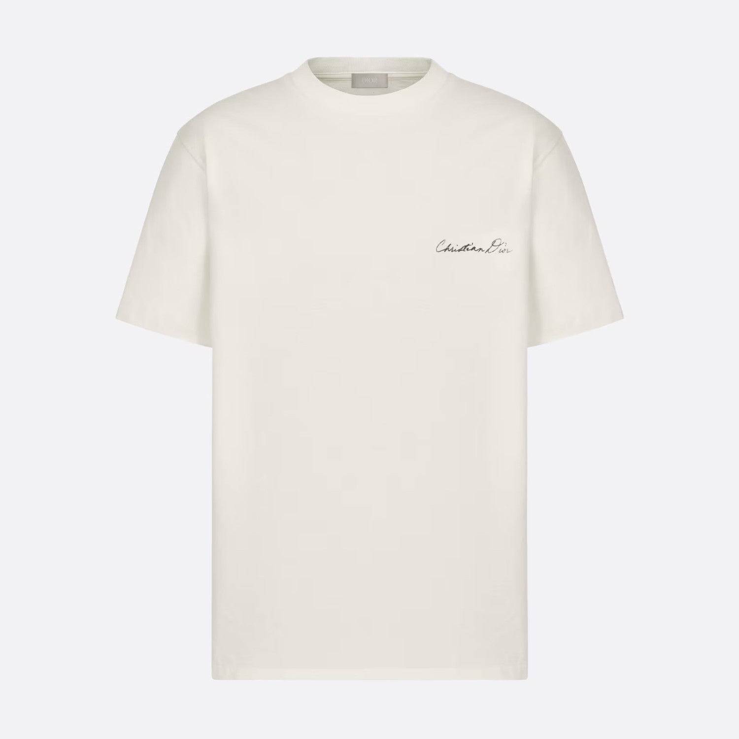 Dior Men's Summer Letter Logo Solid Colour Round Neck Cotton Short Sleeve T-Shirt #99457