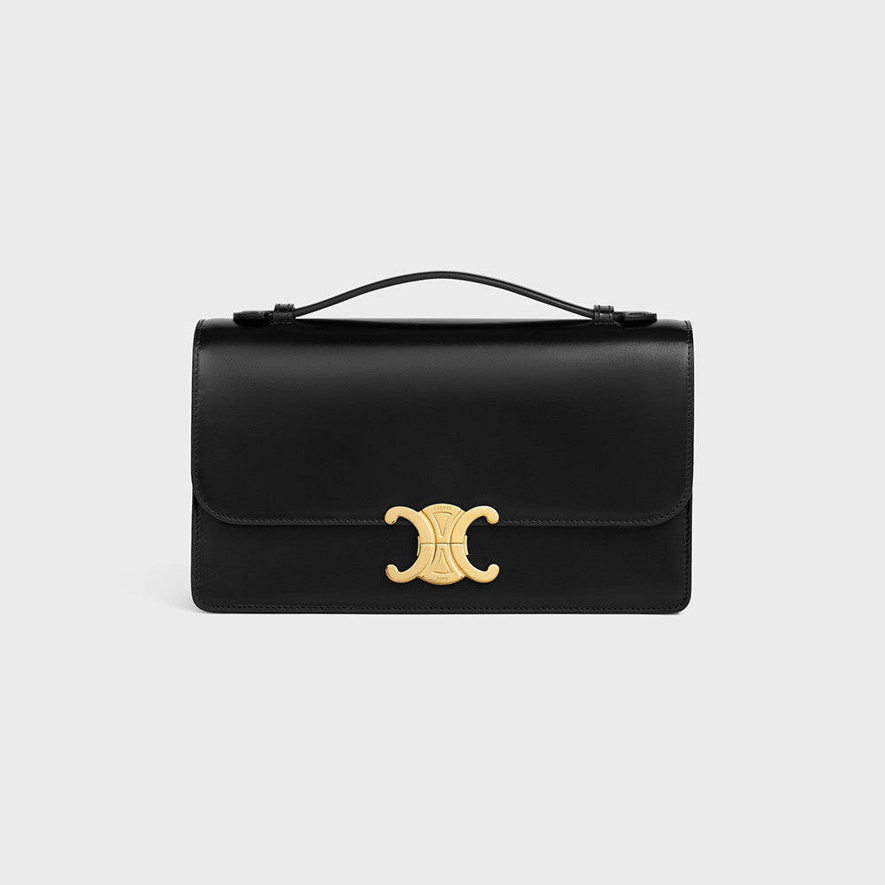 Celine Medium Triomphe Folio in Natural Calfskin #381350